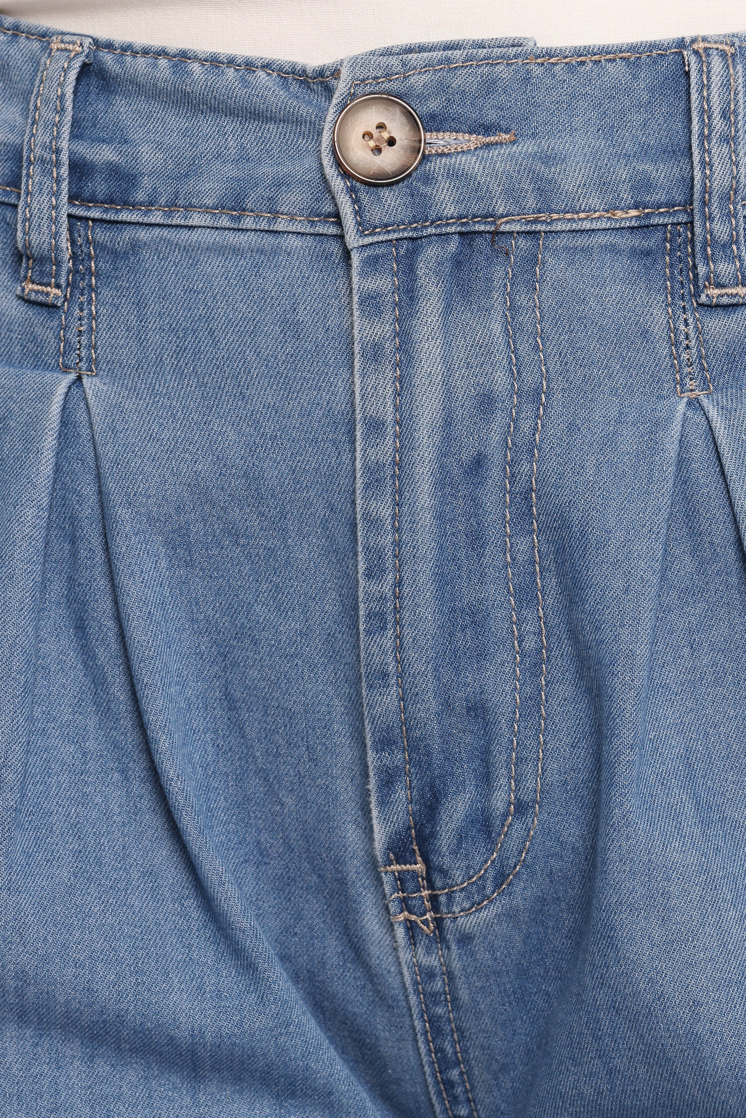 Petal and Pup USA BOTTOMS Rosalee Chambray Wide Leg Pant - Medium Denim