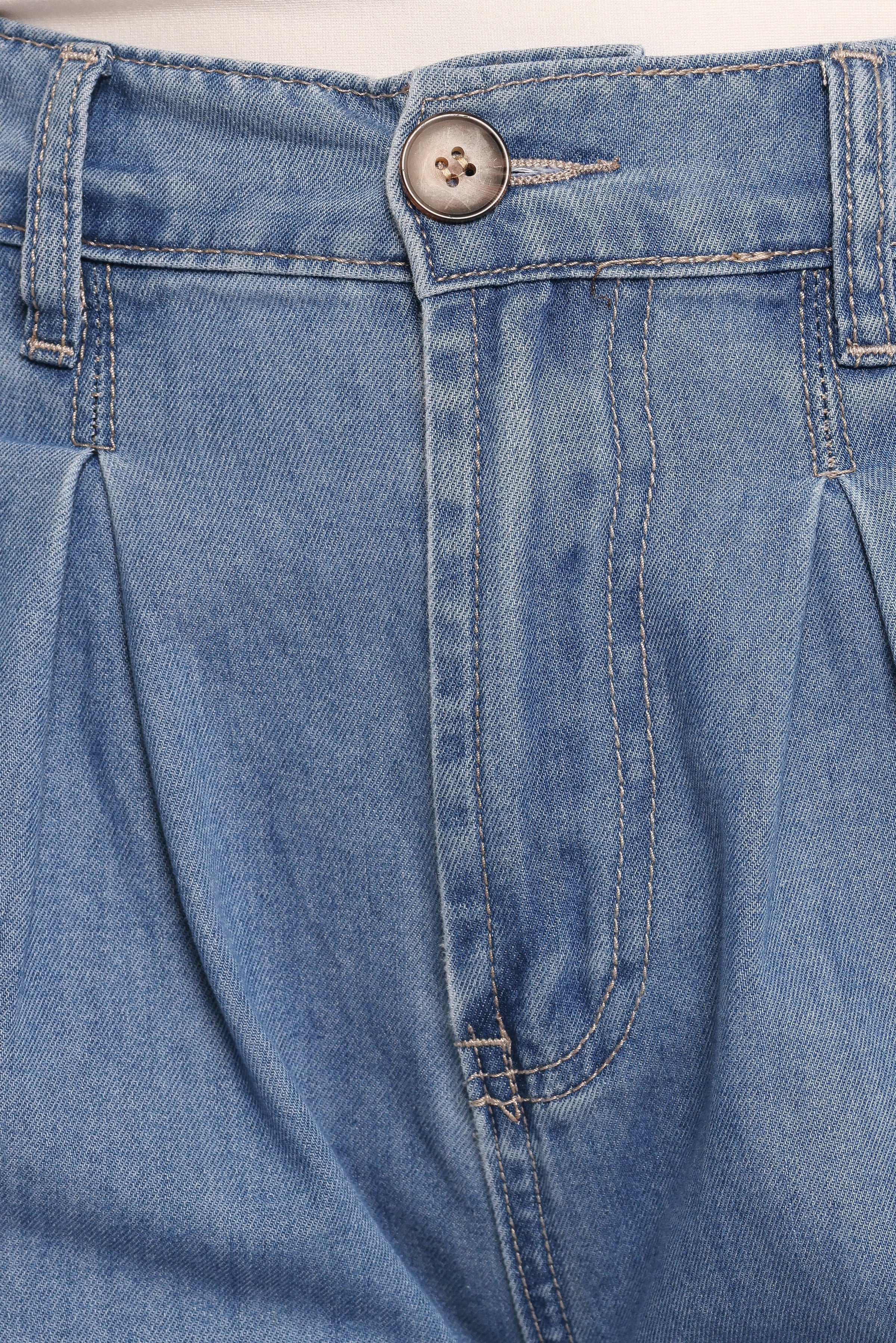 Petal and Pup USA BOTTOMS Rosalee Chambray Wide Leg Pant - Medium Denim
