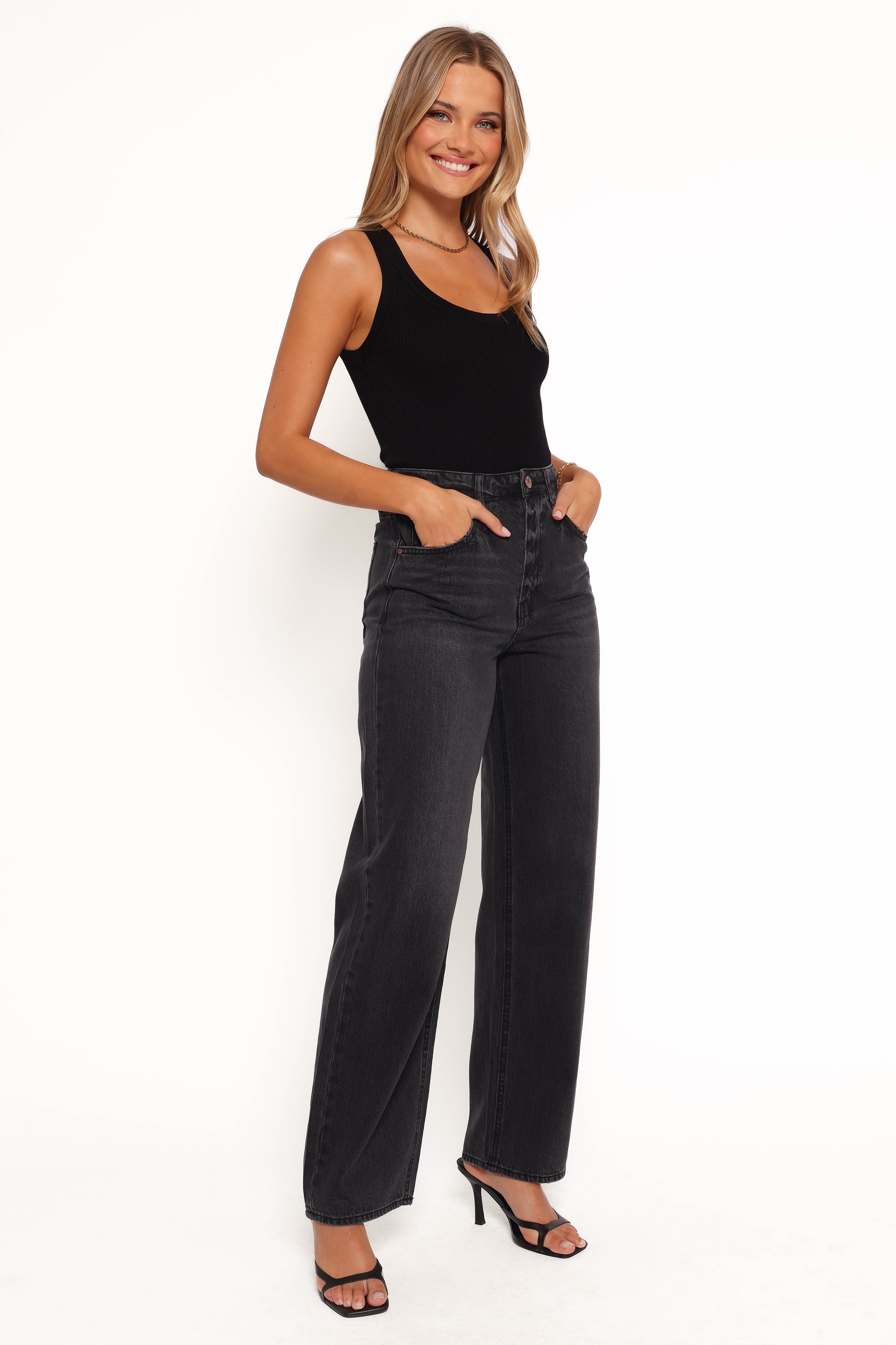 Petal and Pup USA BOTTOMS Rumi High Rise Wide Leg Jean - Ramble