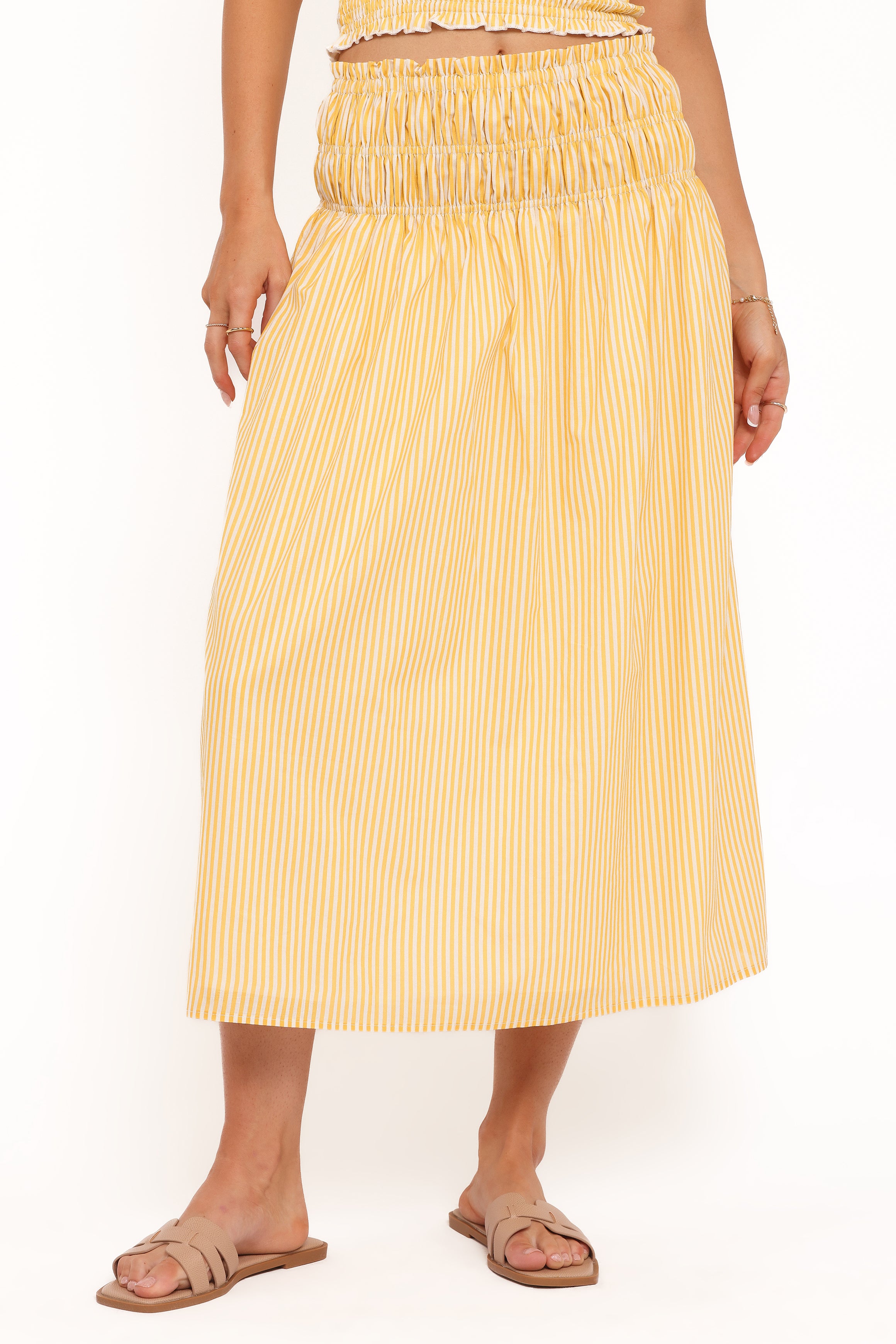 Petal and Pup USA BOTTOMS Salome Maxi Skirt - Mango Stripe