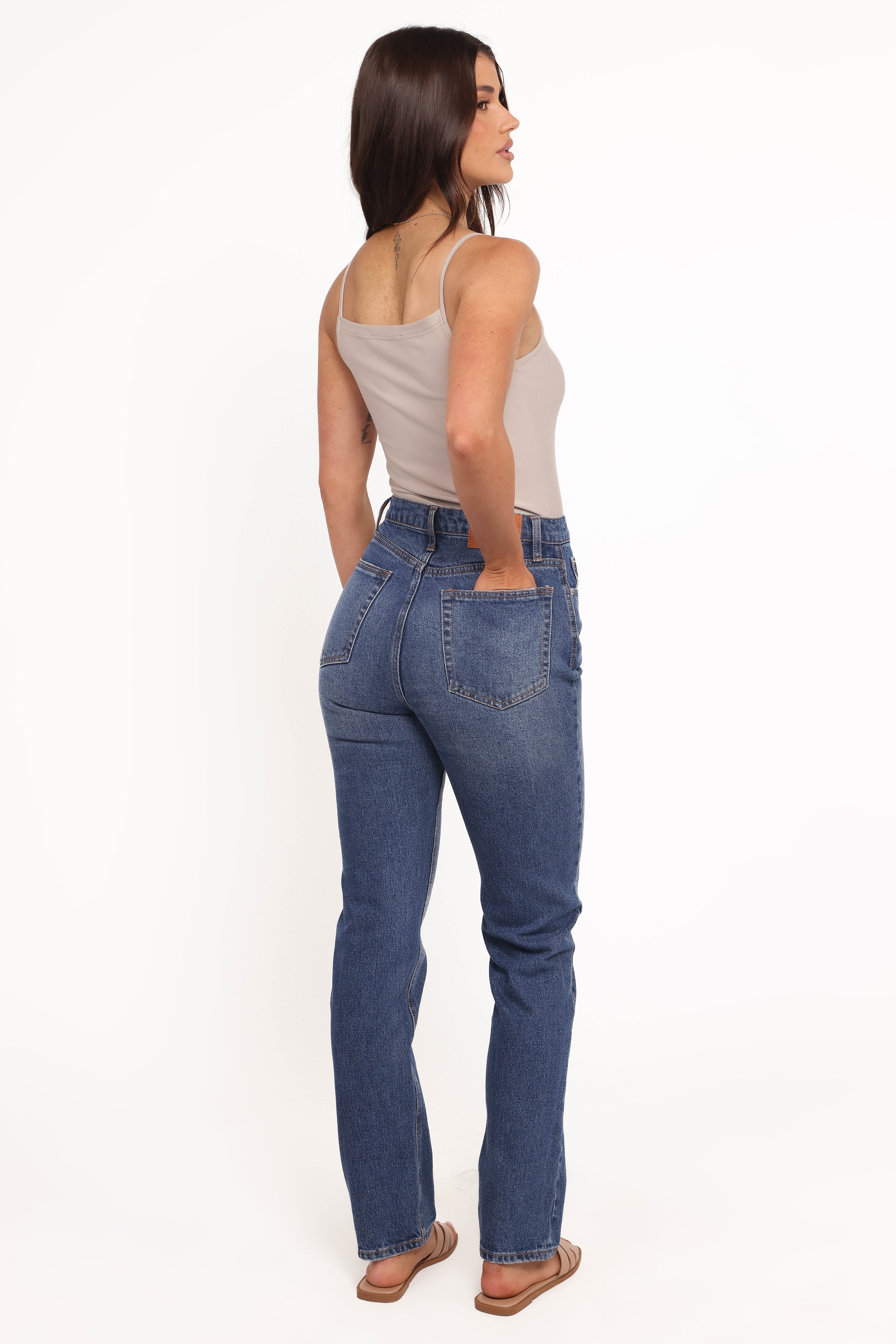 Petal and Pup USA BOTTOMS Sloane Slim Leg Jean - Temescal