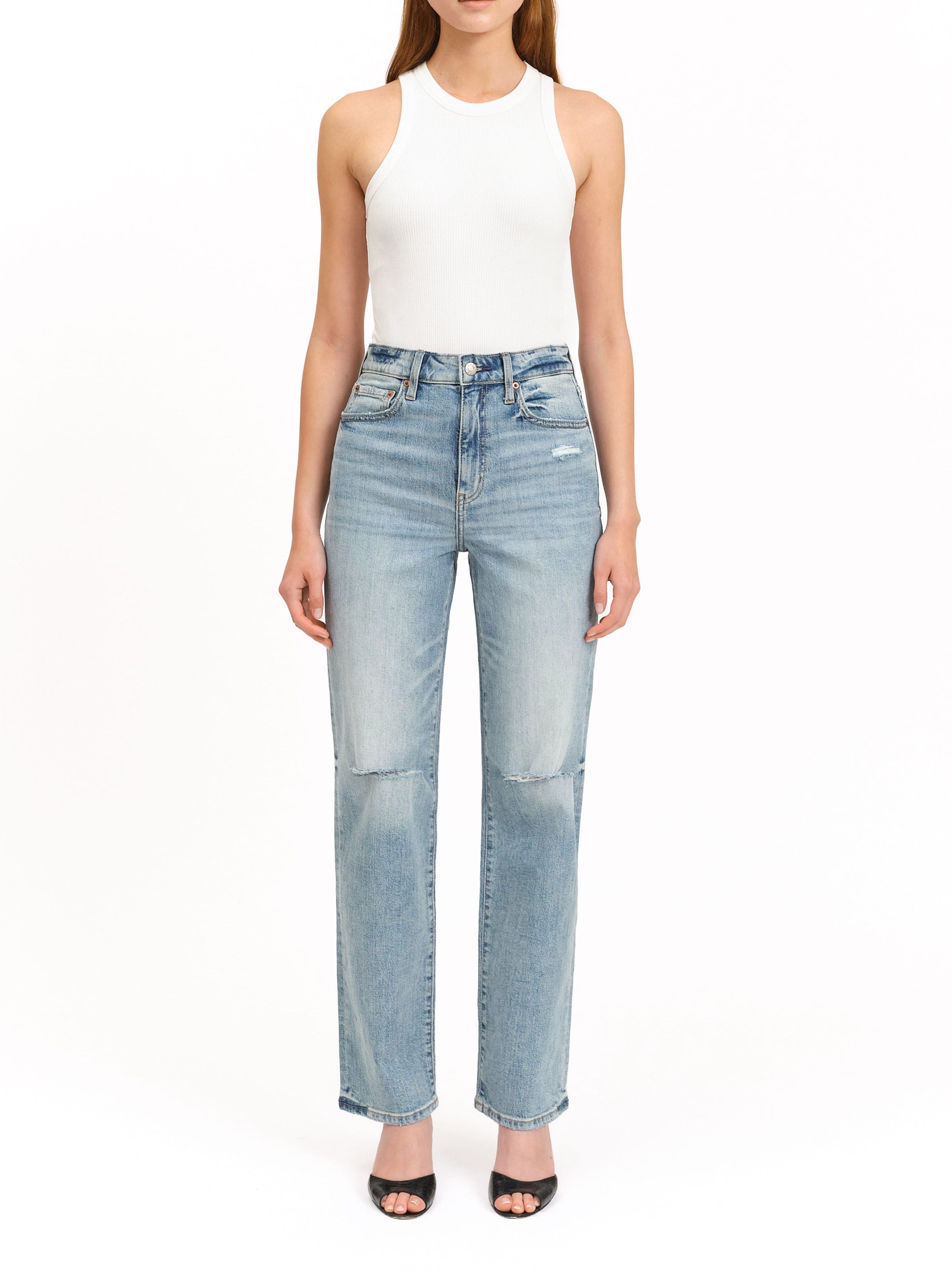 Petal and Pup USA BOTTOMS Sundaze Straight Leg Jean - Fools Gold