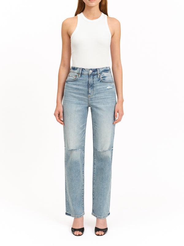 Petal and Pup USA BOTTOMS Sundaze Straight Leg Jean - Fools Gold