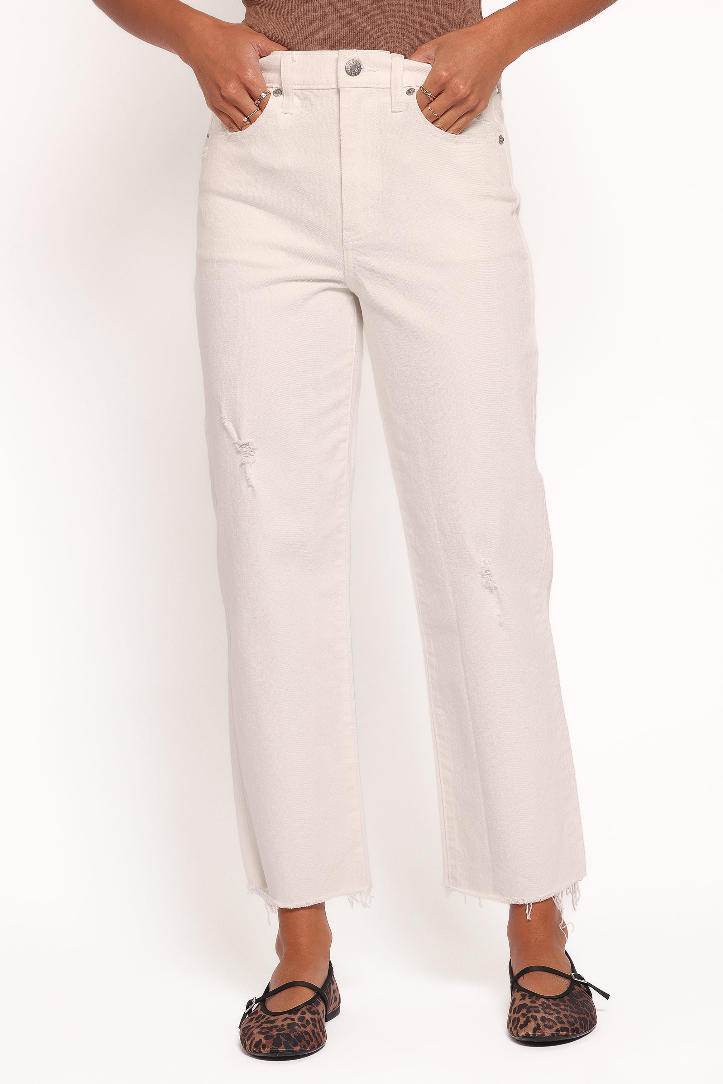 Petal and Pup USA BOTTOMS Sundaze Straight Leg Jean - Swan
