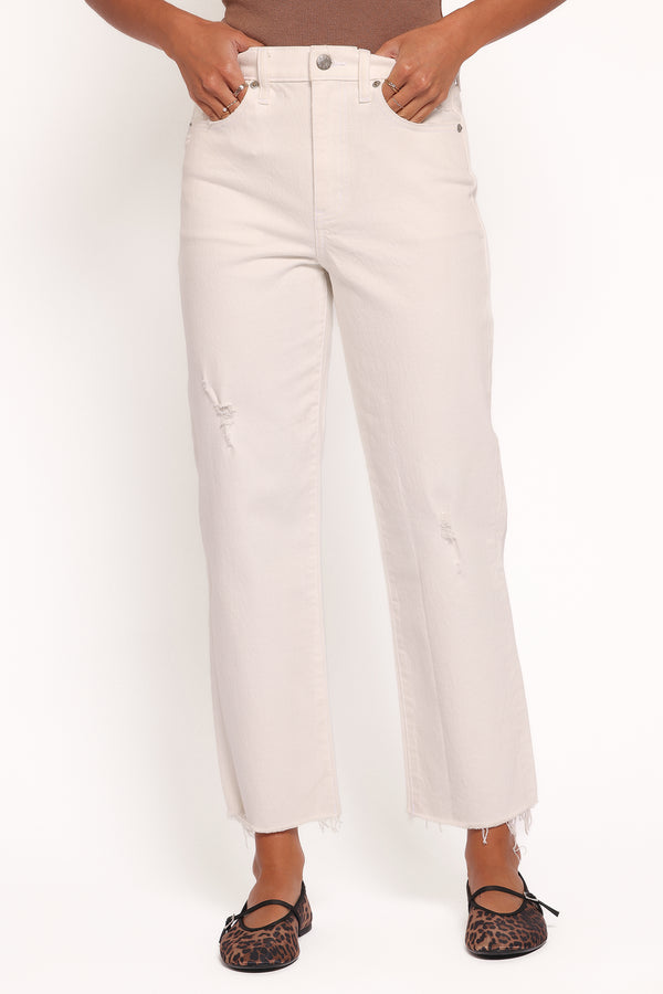 Petal and Pup USA BOTTOMS Sundaze Straight Leg Jean - Swan