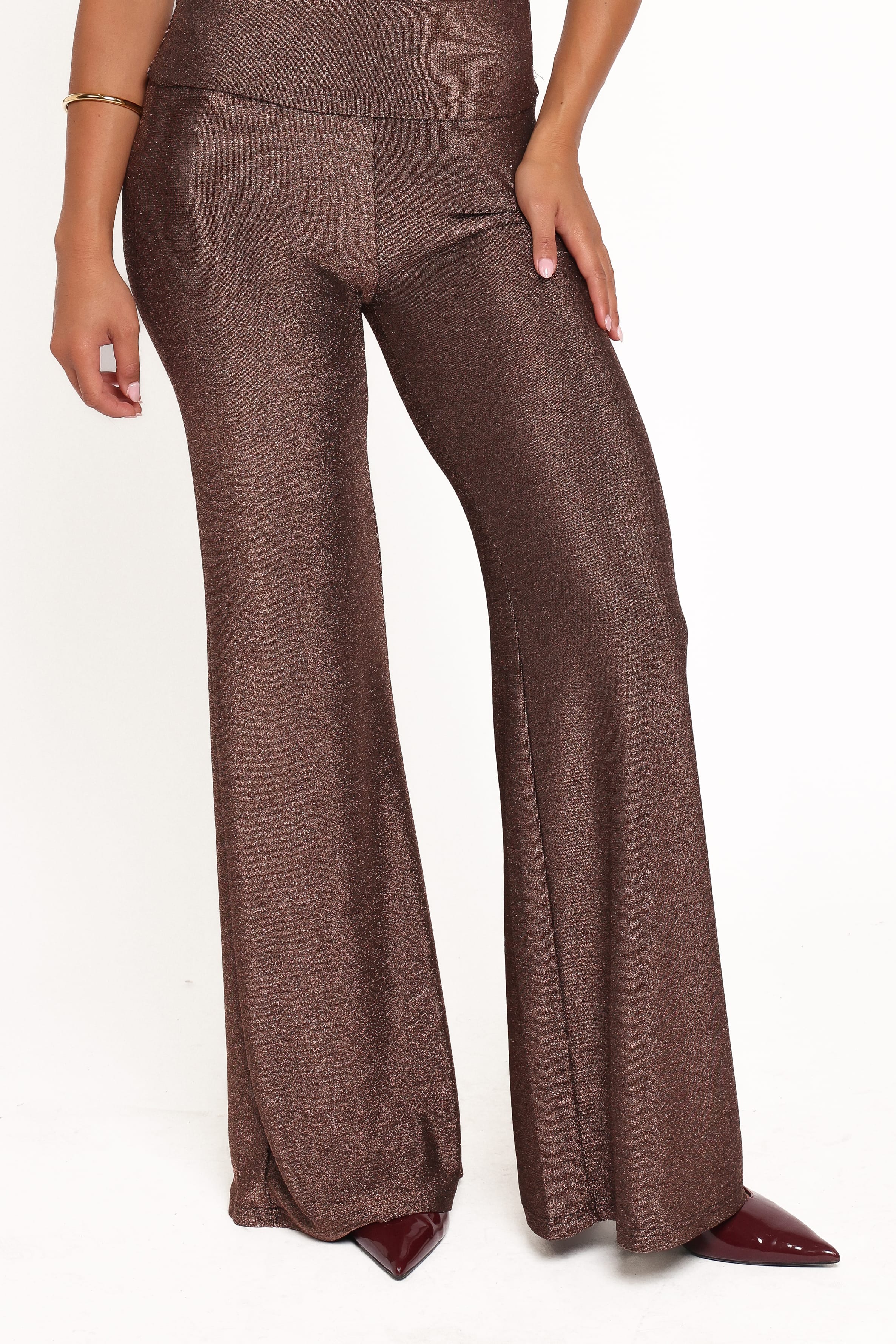 Petal and Pup USA BOTTOMS Sydney Wide Leg Pant - Bronze