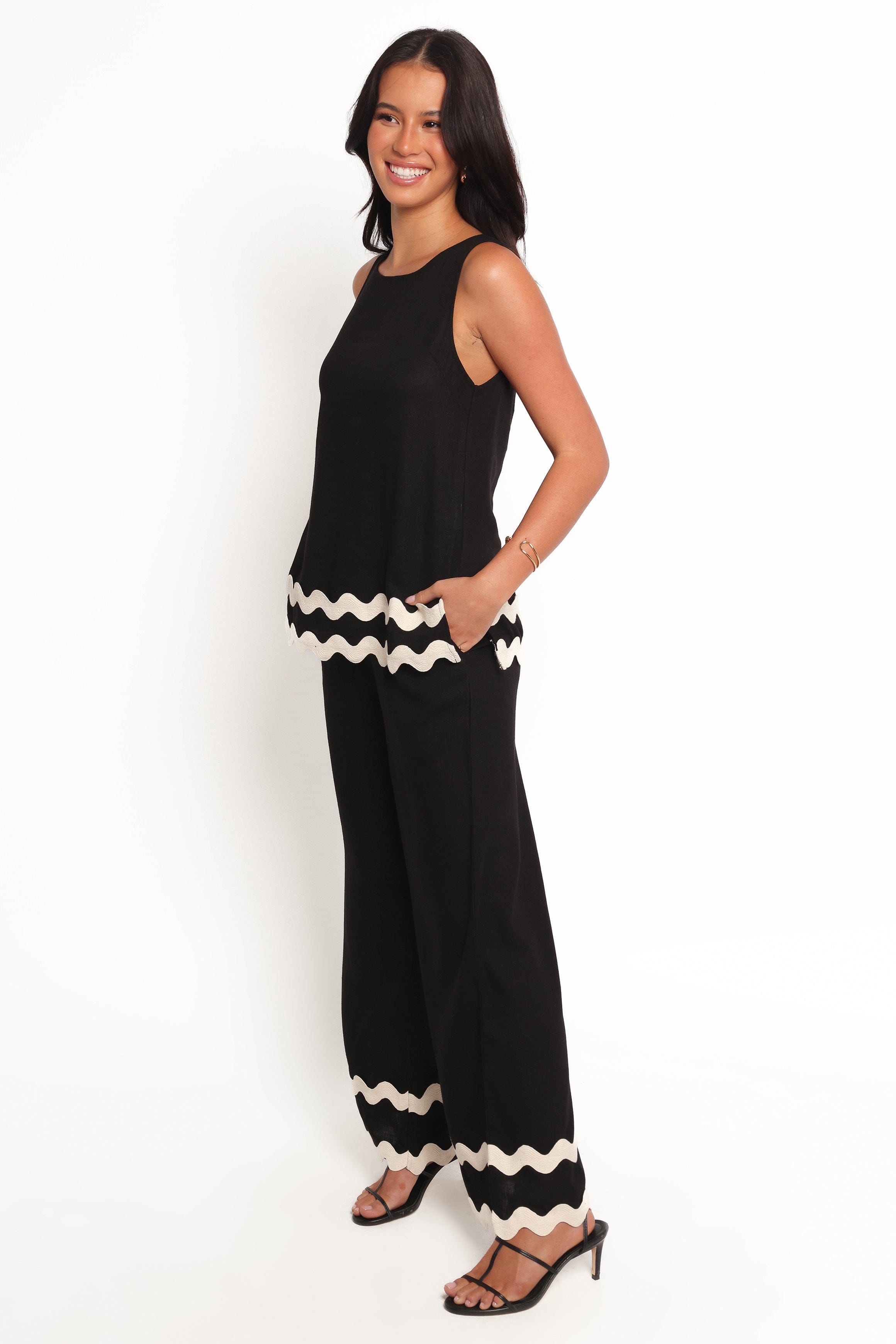 Petal and Pup USA BOTTOMS Taliah Pants - Black