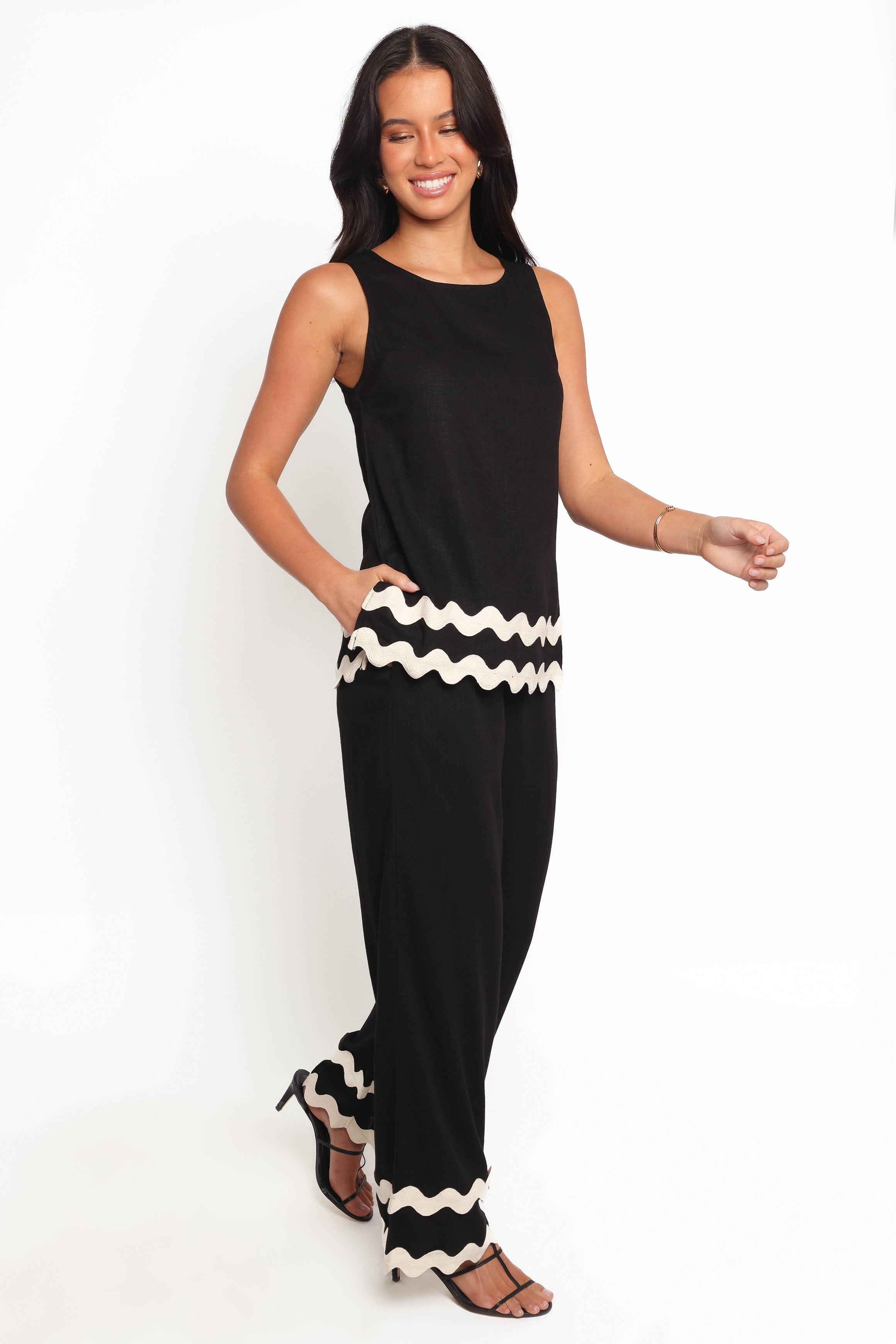 Petal and Pup USA BOTTOMS Taliah Pants - Black