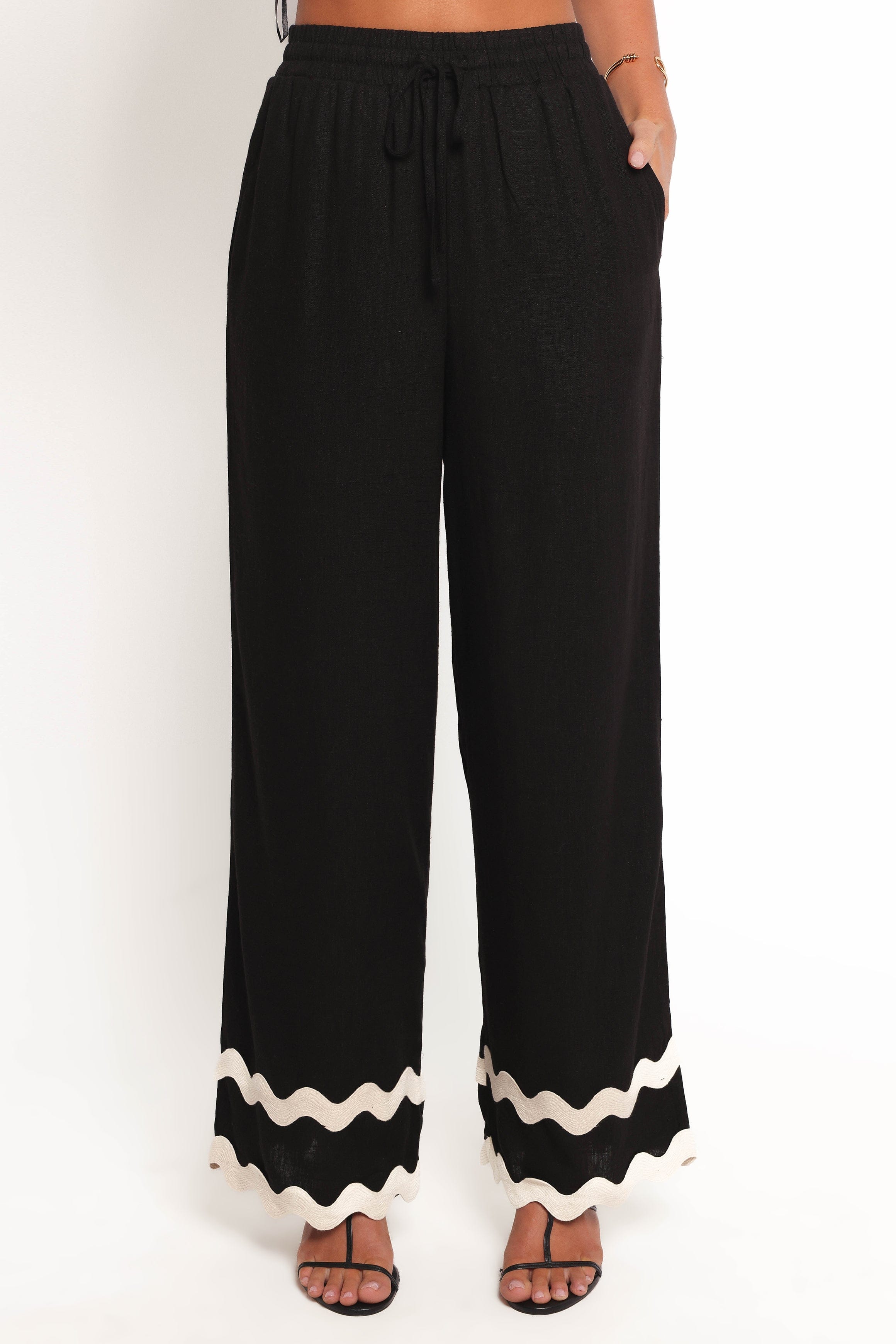 Petal and Pup USA BOTTOMS Taliah Pants - Black