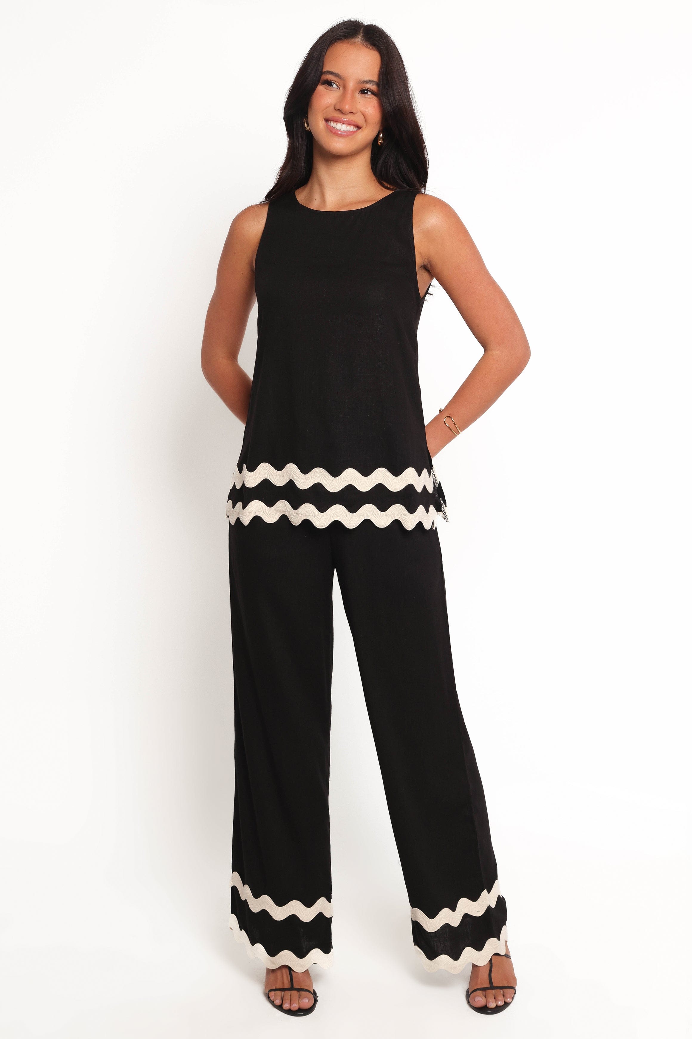 Petal and Pup USA BOTTOMS Taliah Pants - Black