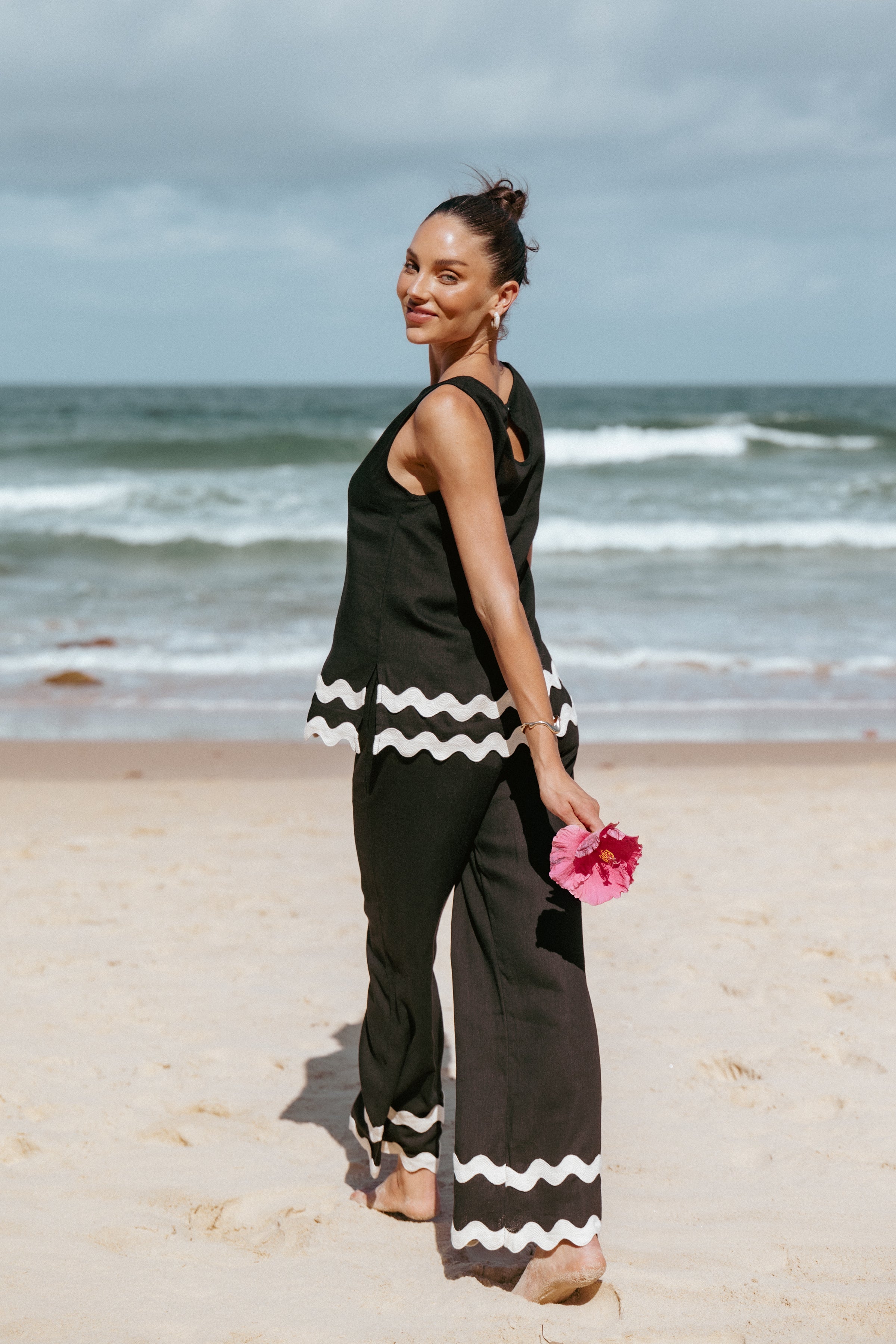 Petal and Pup USA BOTTOMS Taliah Pants - Black