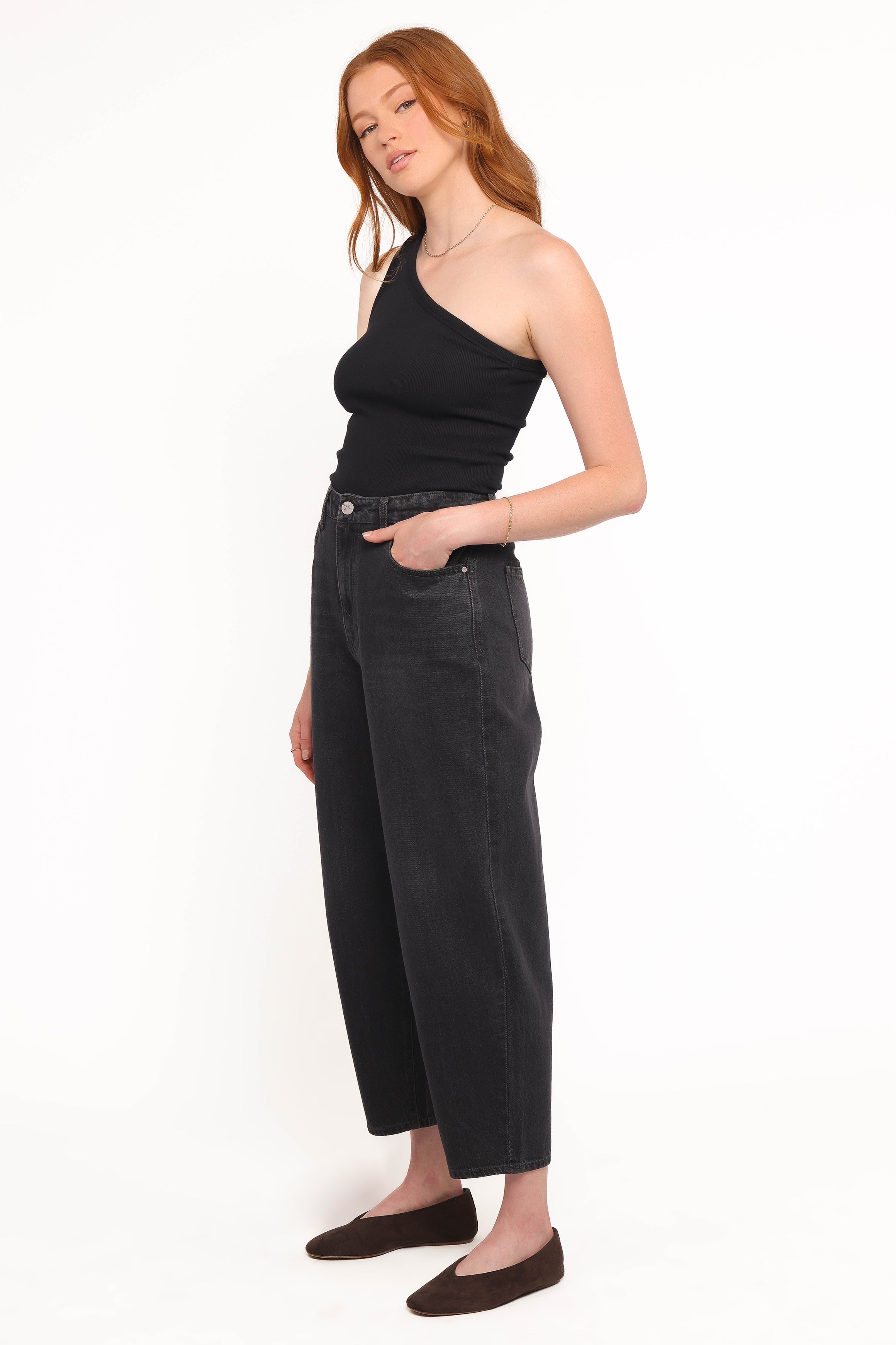 Petal and Pup USA BOTTOMS Taylor Barrel Leg Jean - Trip