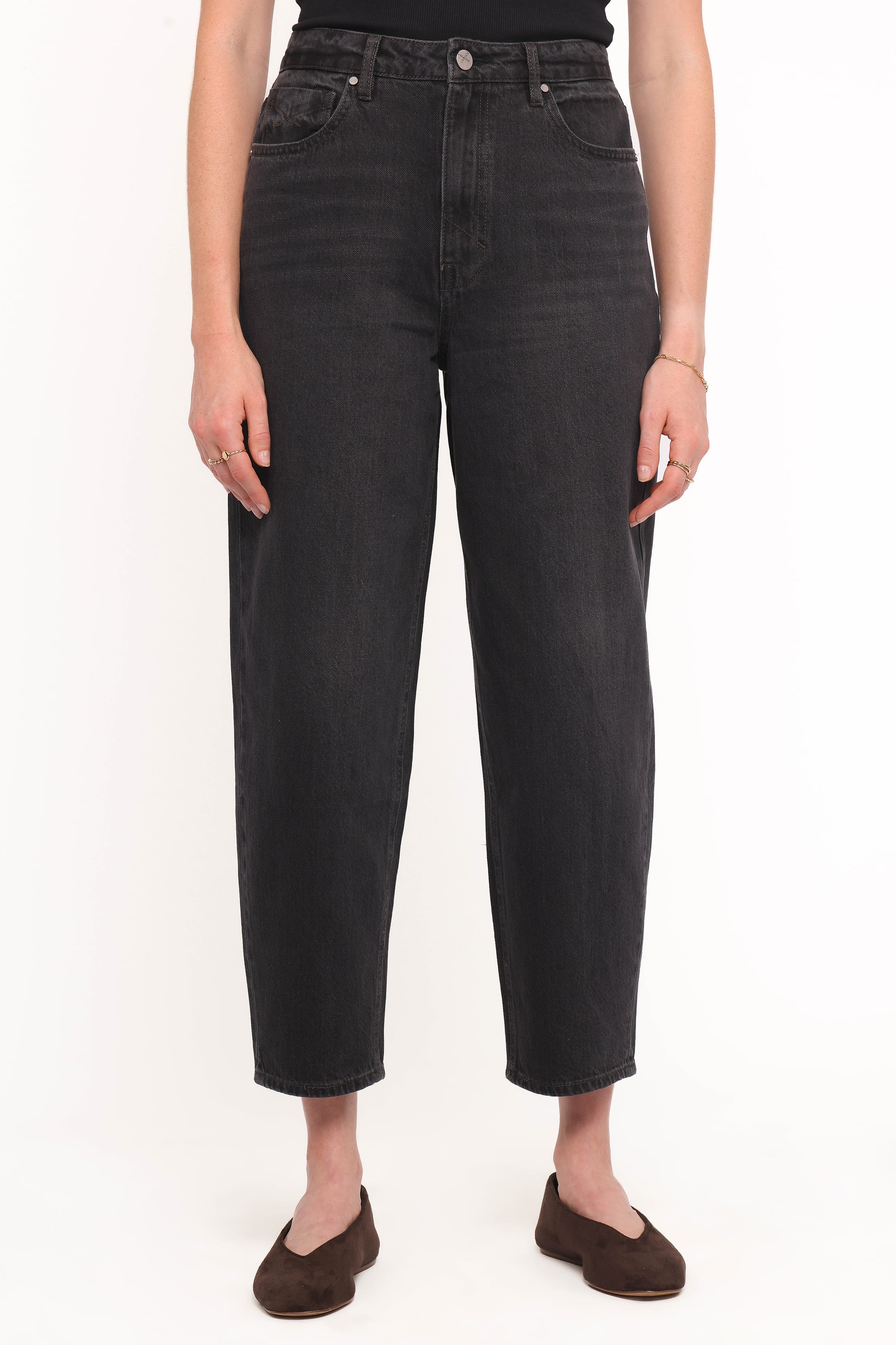 Petal and Pup USA BOTTOMS Taylor Barrel Leg Jean - Trip