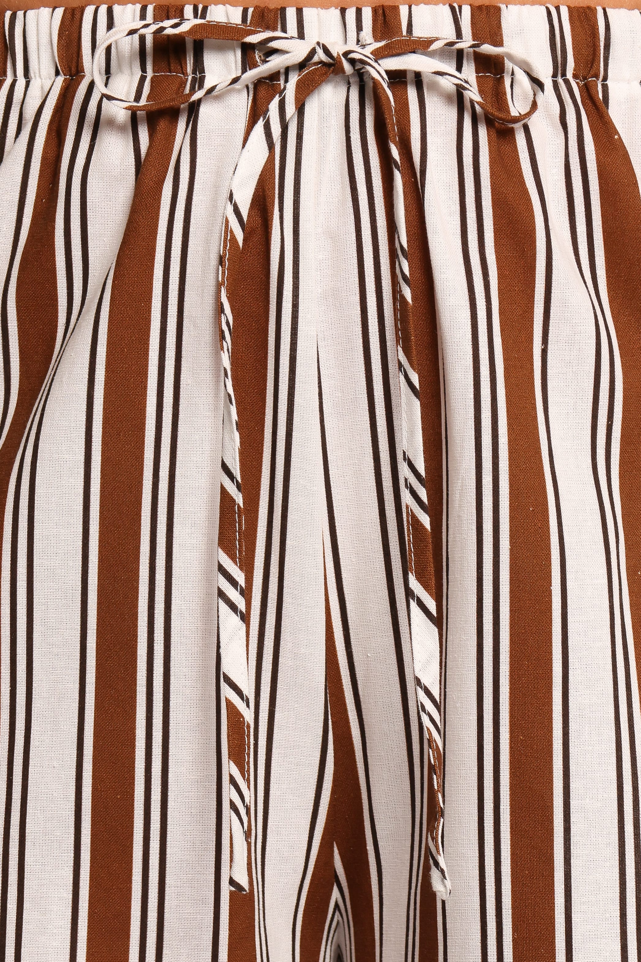 Petal and Pup USA BOTTOMS Thalia Wide Leg Pant - Chocolate Stripe (Hold for Rack)