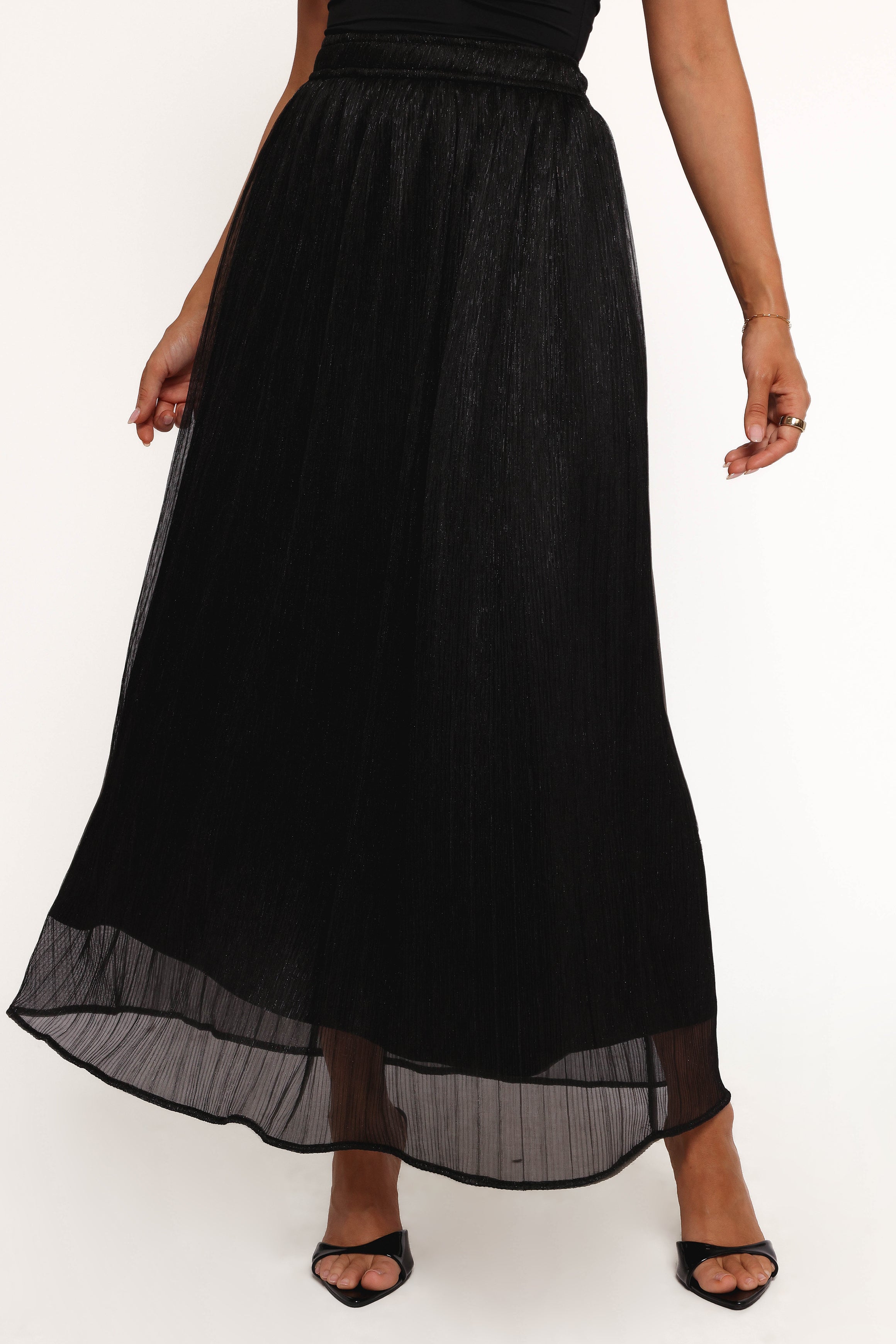 Petal and Pup USA BOTTOMS Tricia Maxi Skirt - Black