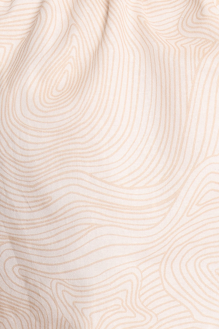 Petal and Pup USA BOTTOMS Tuliya High Waist Shorts - Tan Swirl (Hold for Amazon)