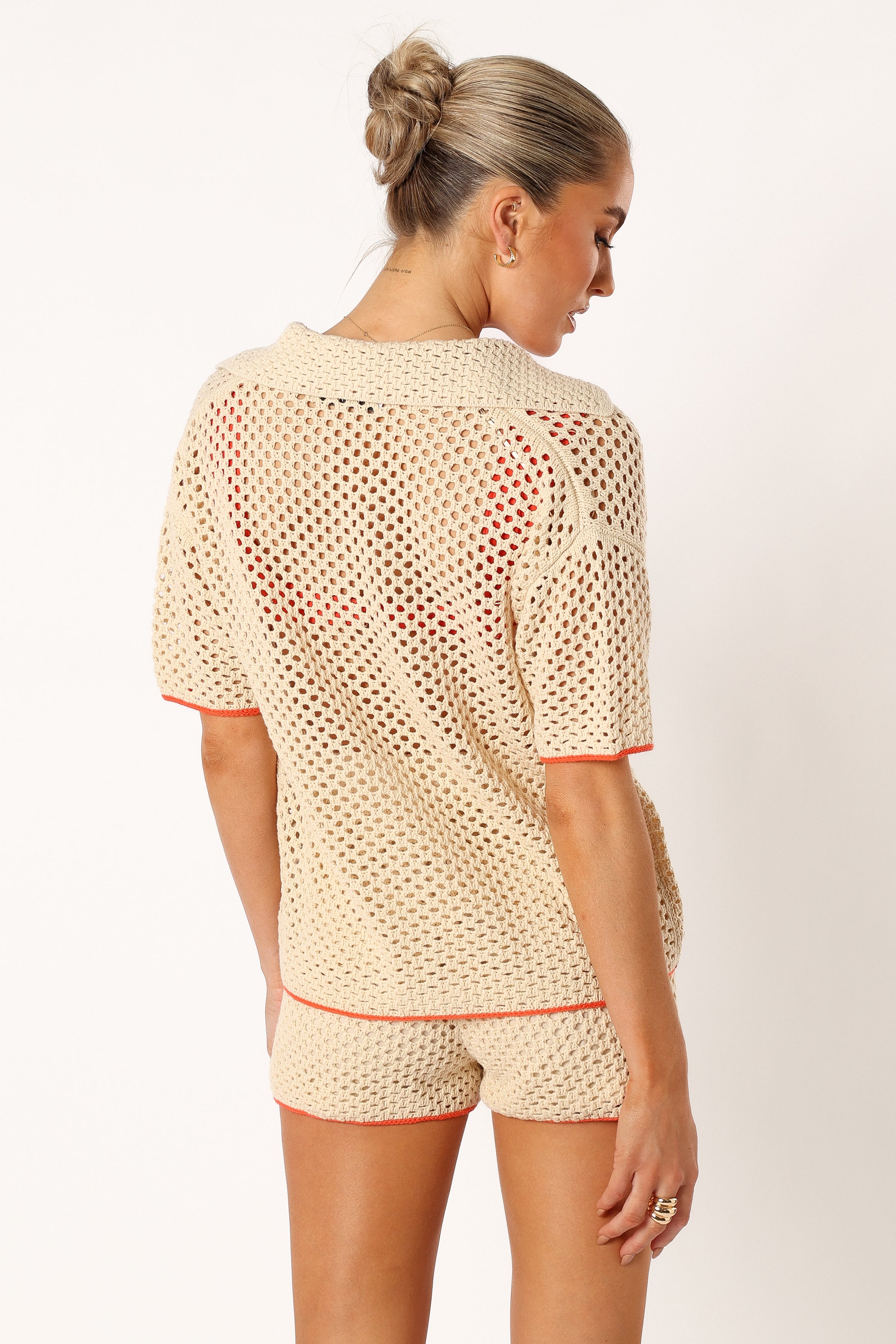 Petal and Pup USA BOTTOMS Val Knit Short - Beige