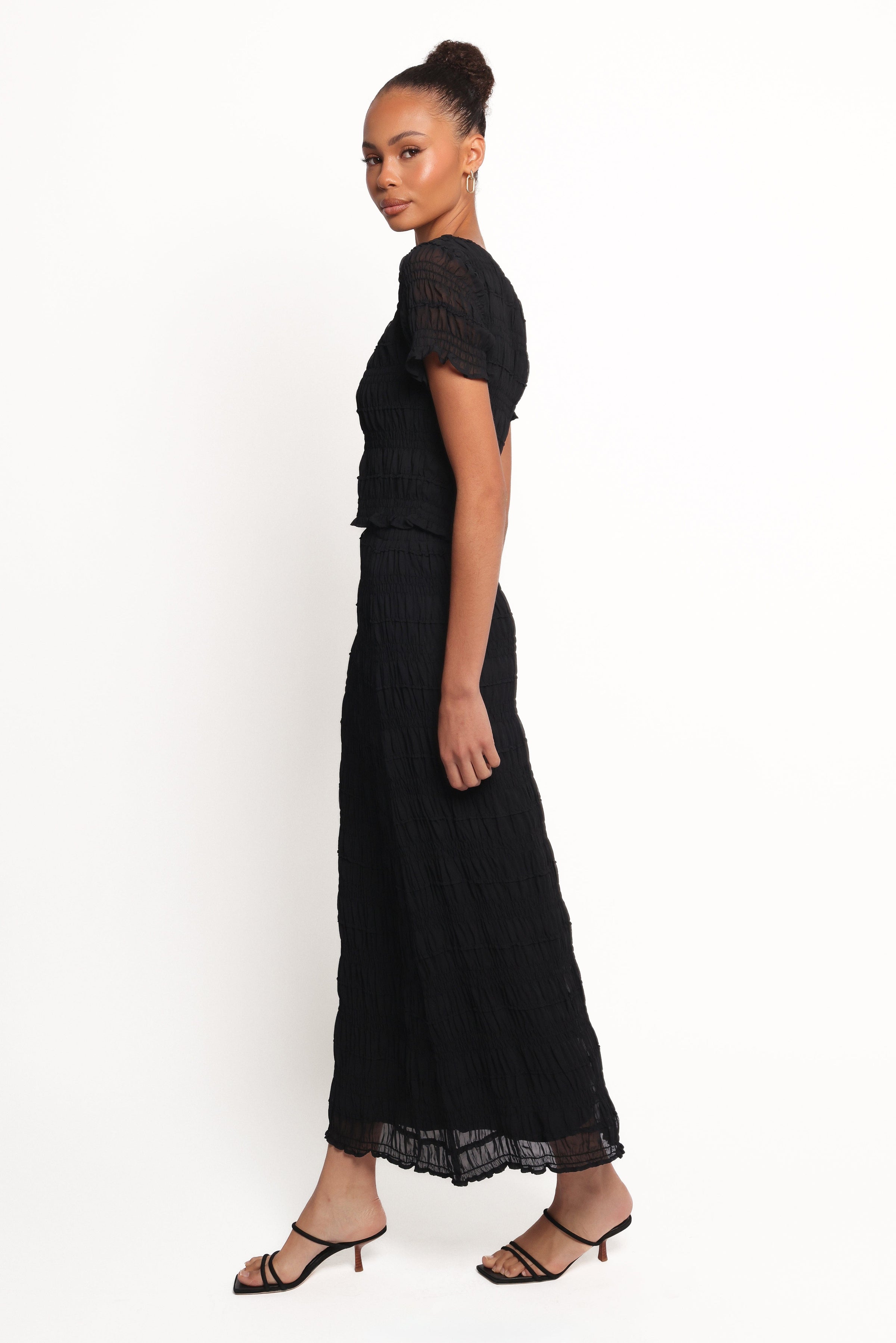 Petal and Pup USA BOTTOMS Valana Skirt - Black Midnight