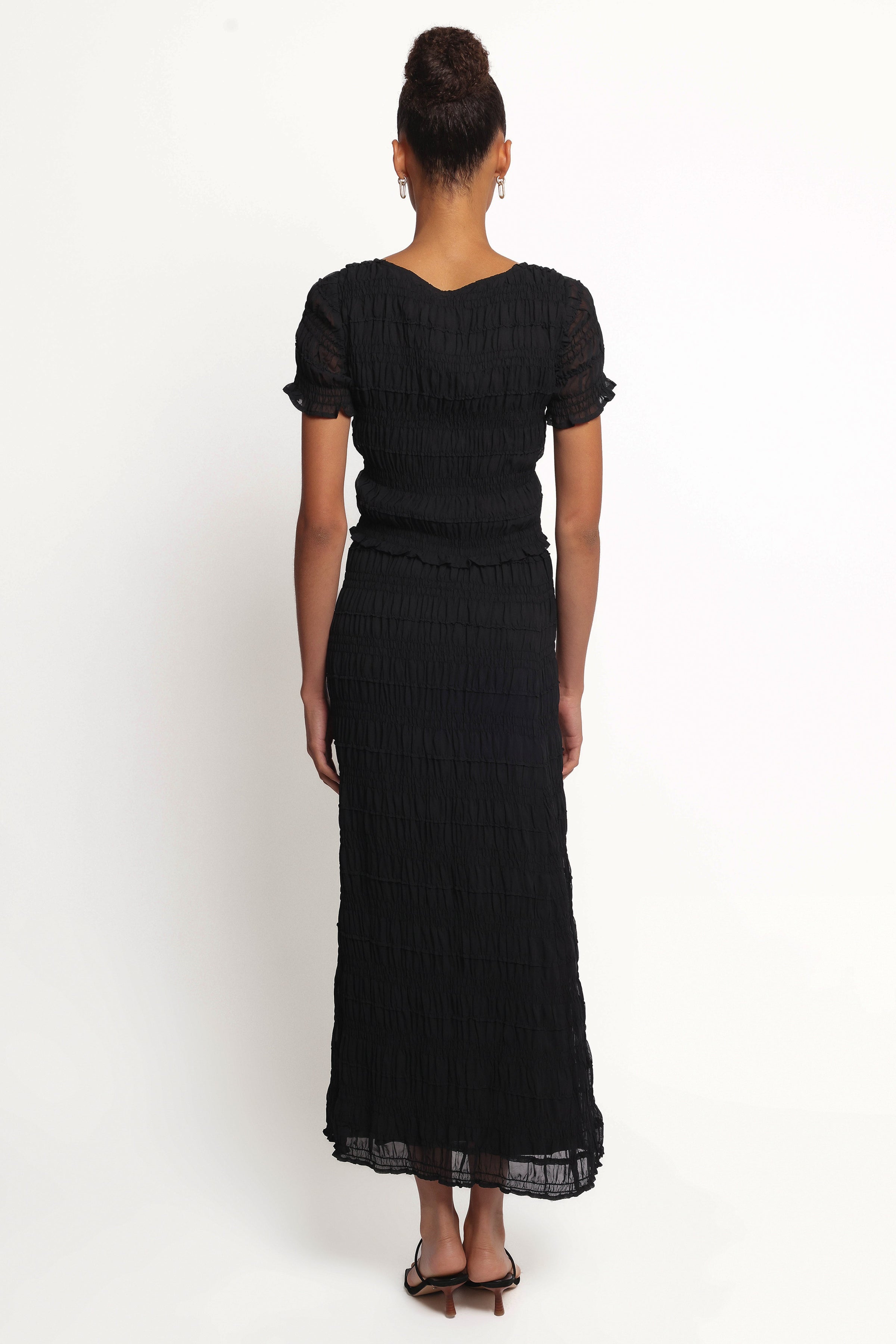 Petal and Pup USA BOTTOMS Valana Skirt - Black Midnight