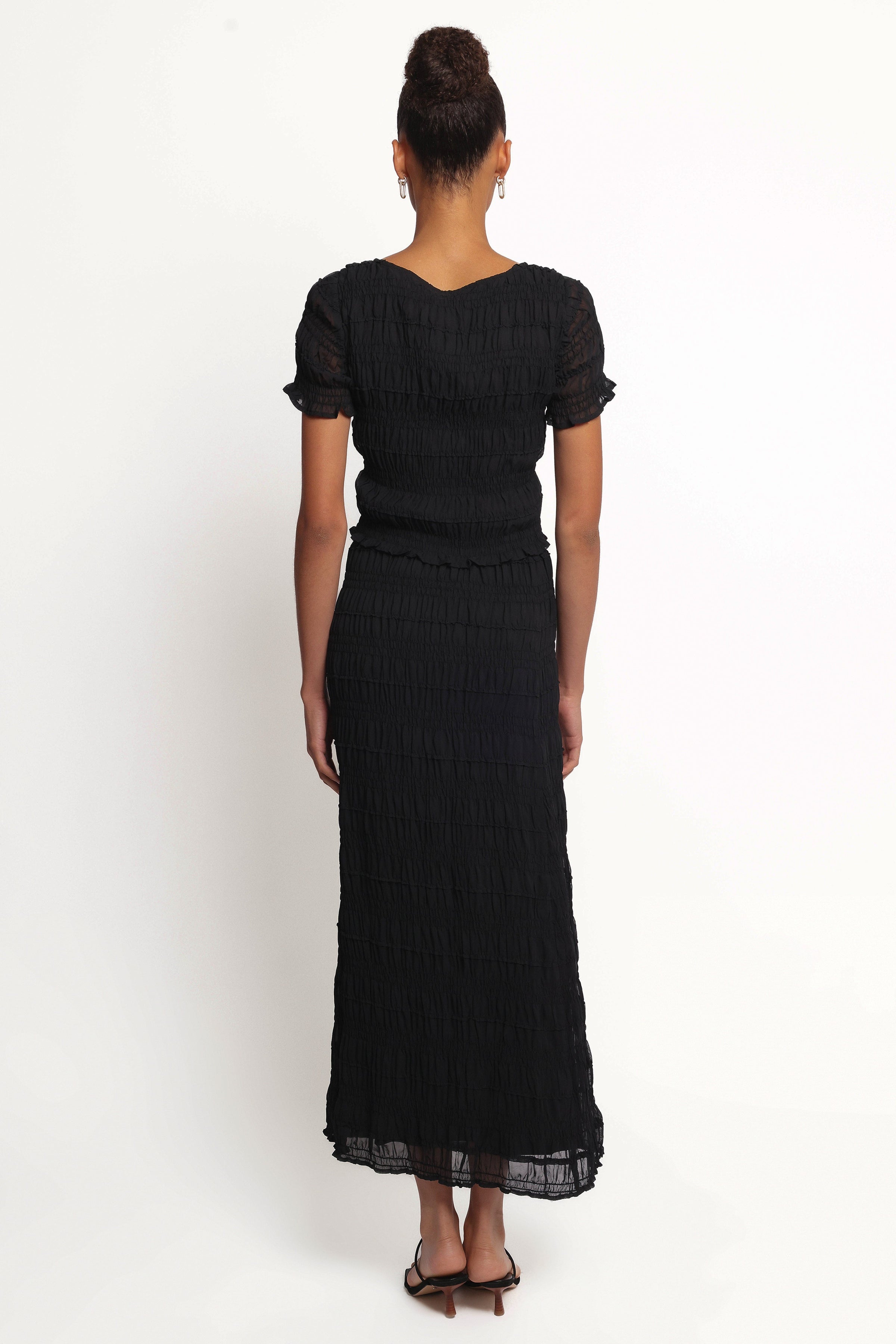 Petal and Pup USA BOTTOMS Valana Skirt - Black Midnight
