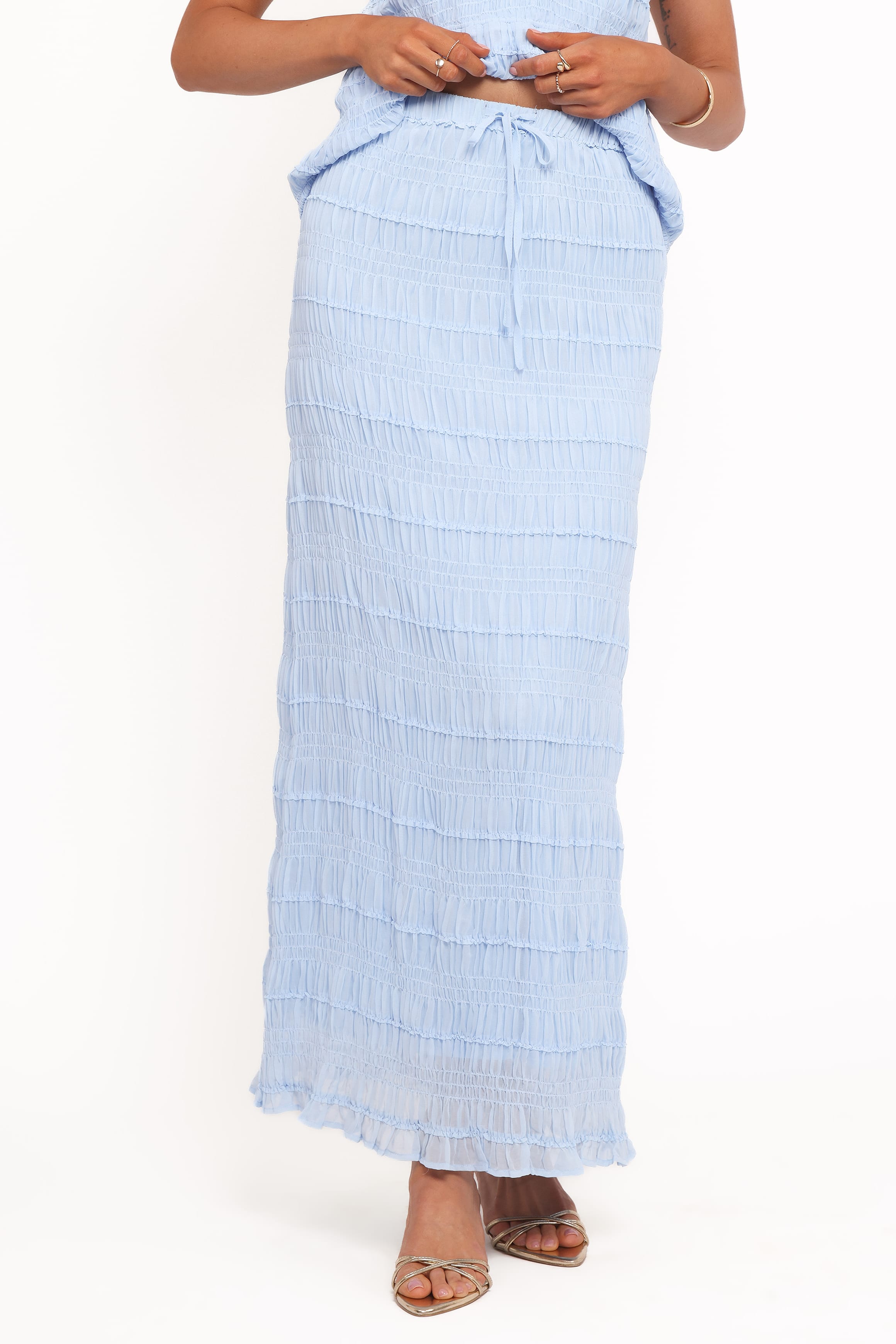 Petal and Pup USA BOTTOMS Valana Skirt - Powder Blue