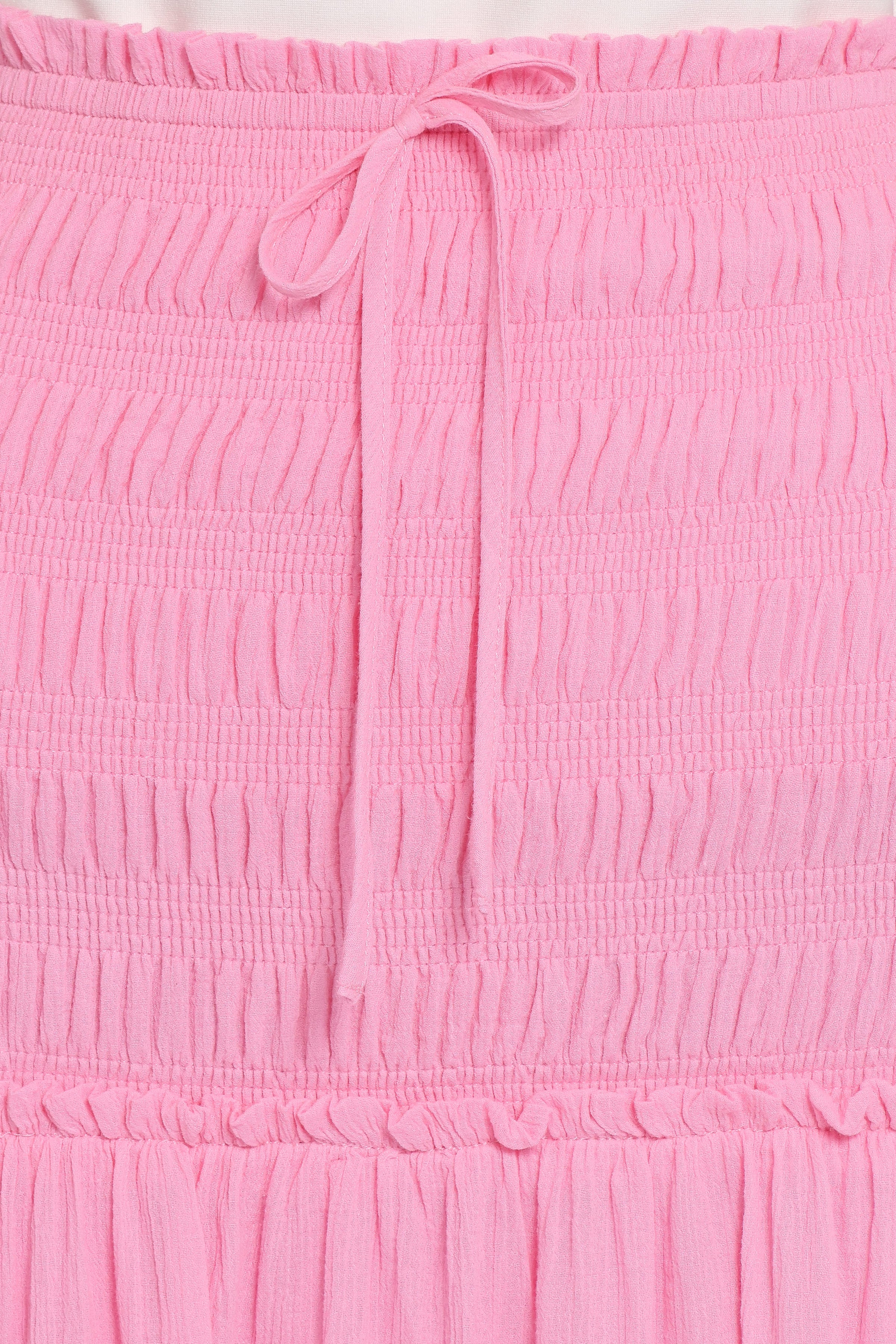 Petal and Pup USA BOTTOMS Valerie Drop Waist Maxi Skirt - Pink