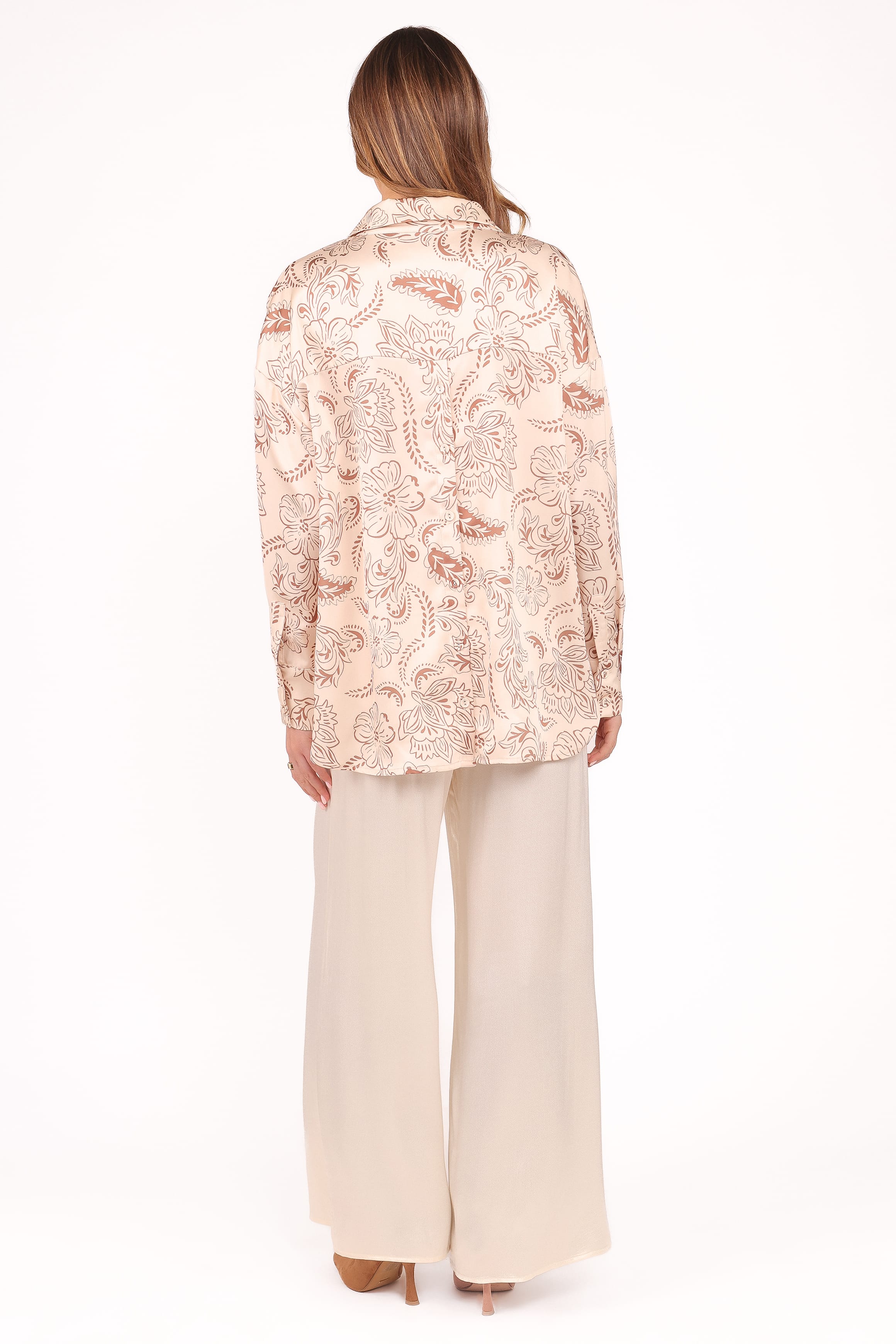 Petal and Pup USA BOTTOMS Valia Wide Leg Pant - Cream