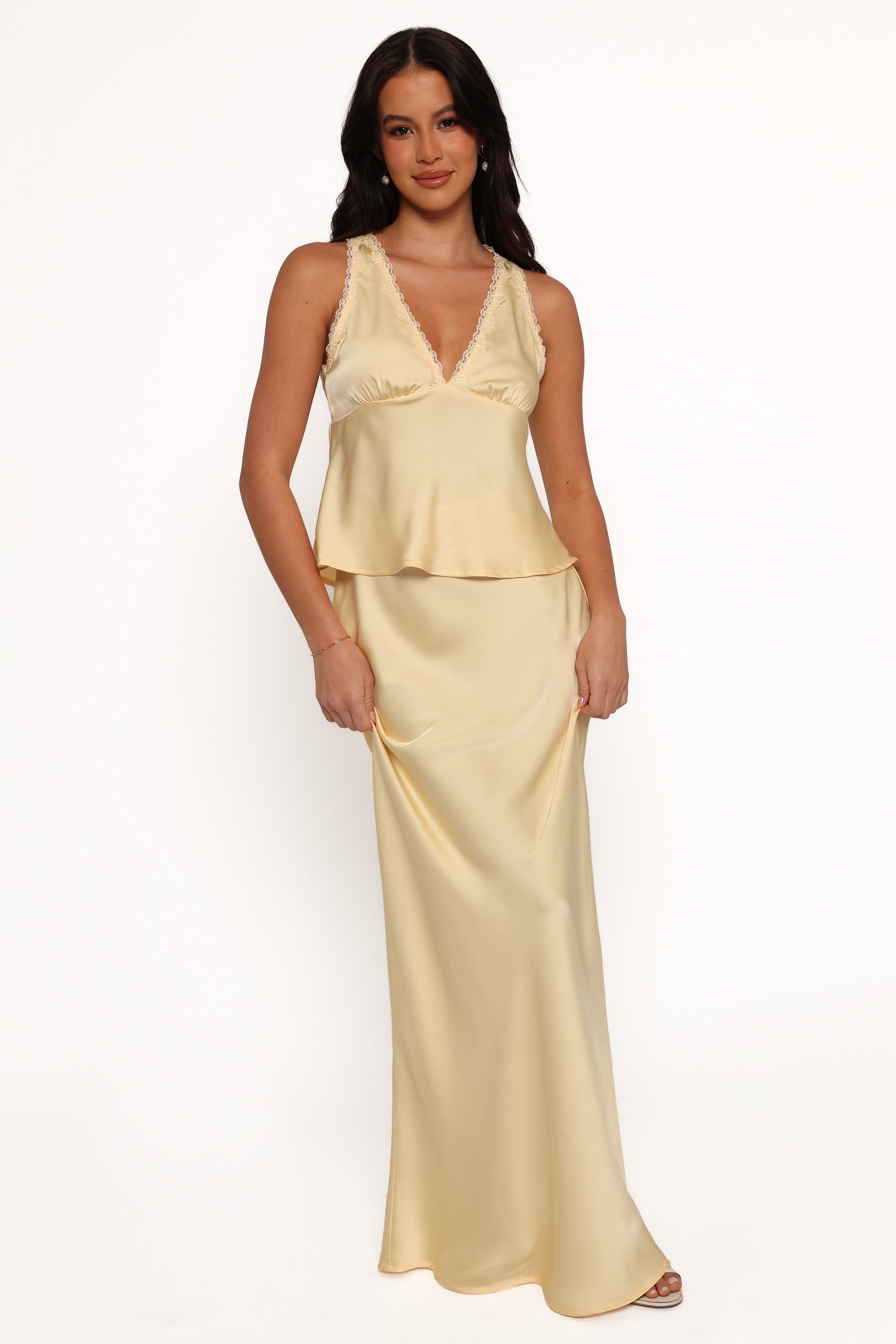 Petal and Pup USA BOTTOMS Velman Skirt - Lemon