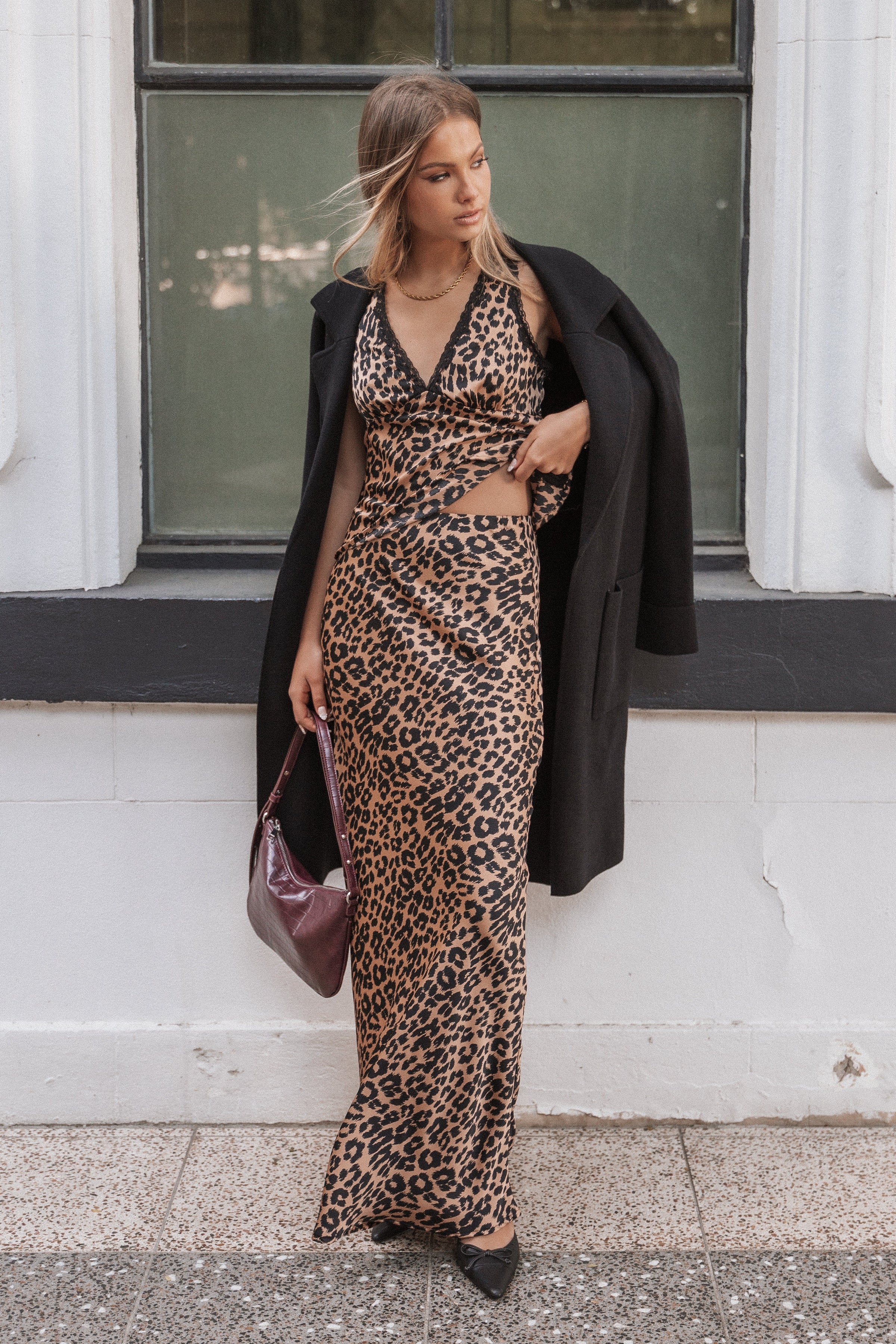 Petal and Pup USA BOTTOMS Velman Skirt - Leopard