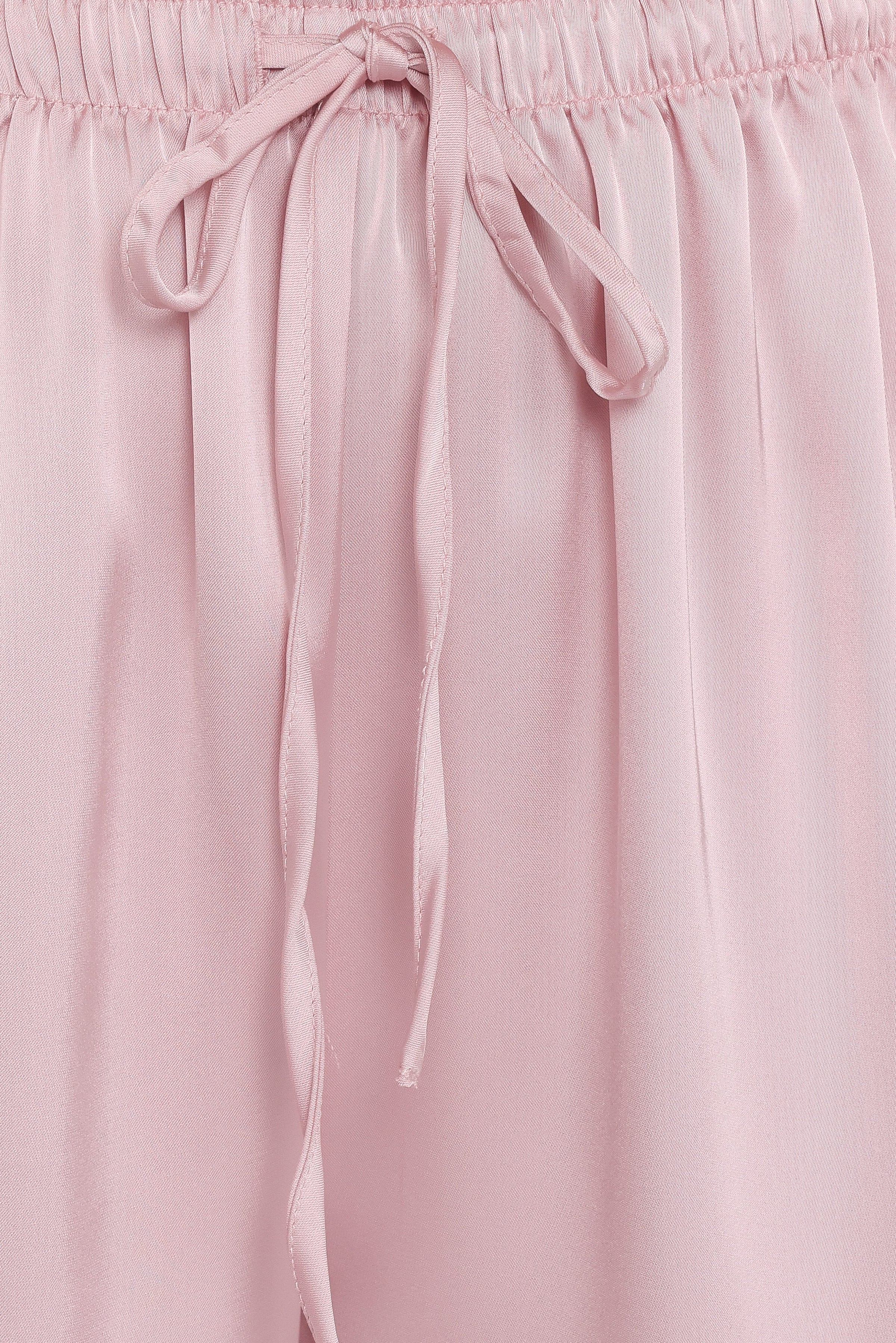 Petal and Pup USA BOTTOMS Viola Drawstring Wide Leg Pant - Pale Pink