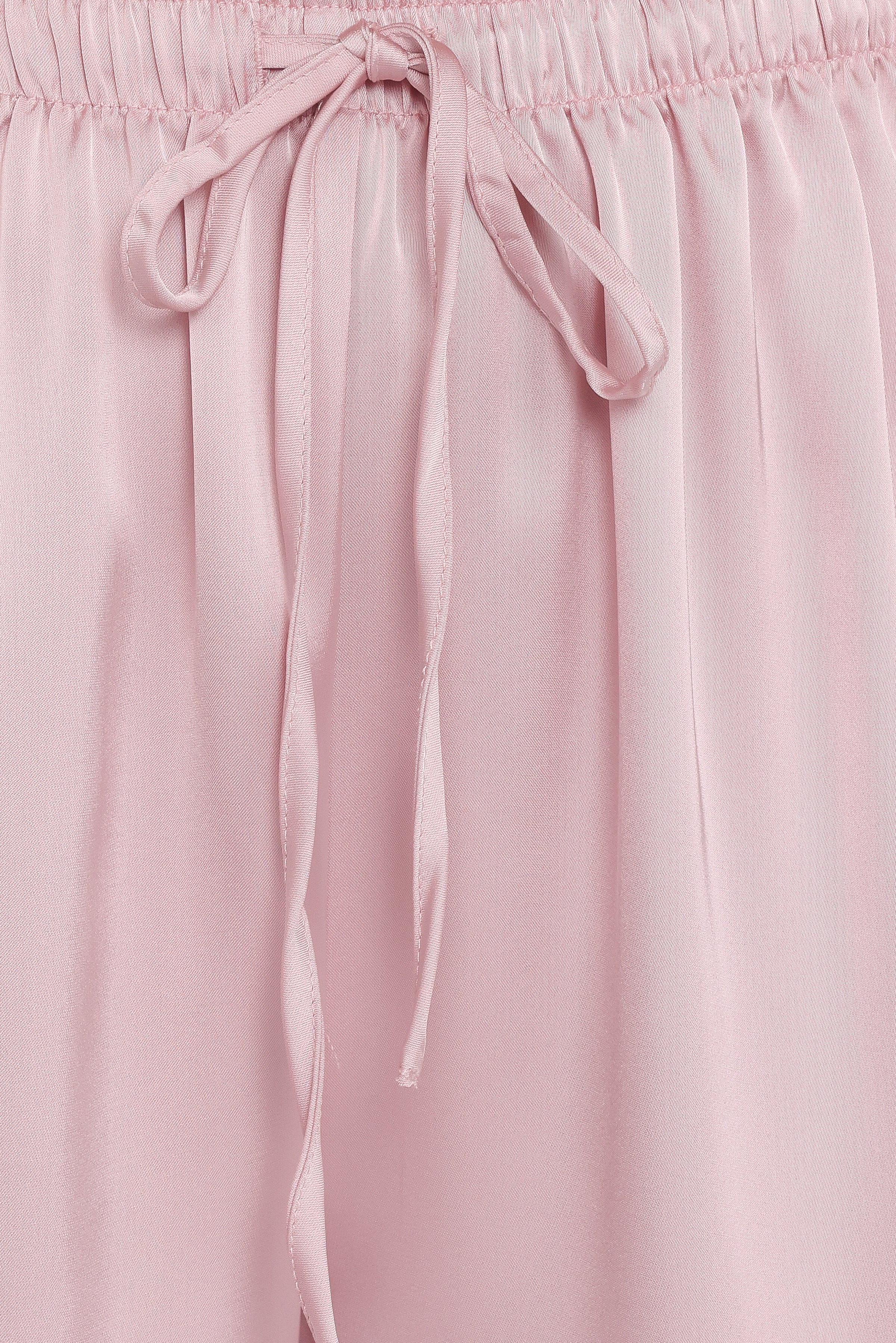 Petal and Pup USA BOTTOMS Viola Drawstring Wide Leg Pant - Pale Pink