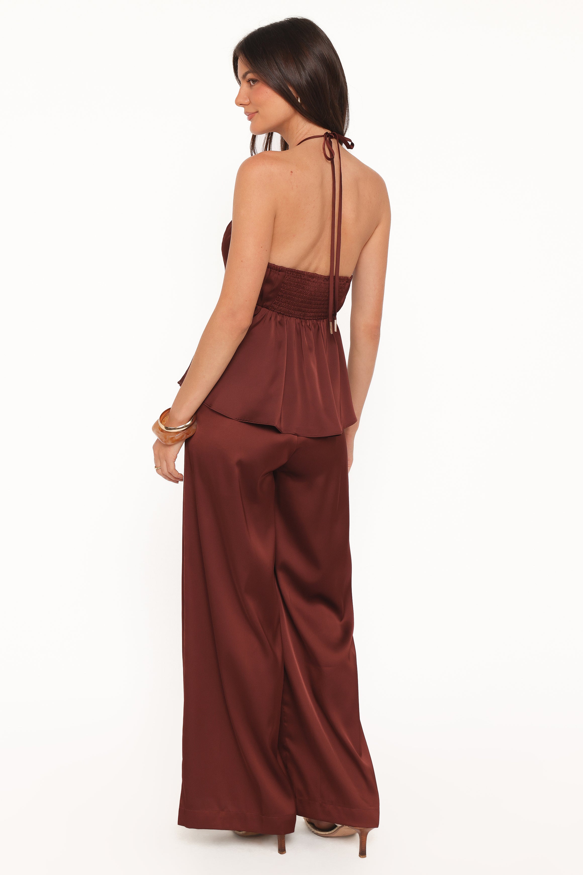 Petal and Pup USA BOTTOMS Vita Tailored Pant - Brown