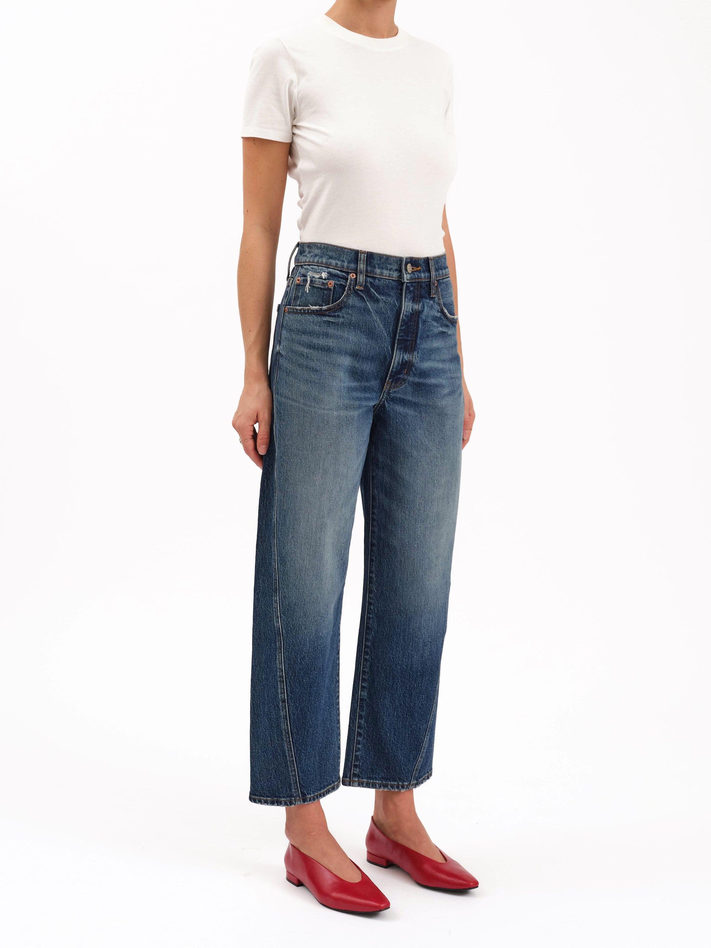 Petal and Pup USA BOTTOMS Westward Barrel Leg Jean - Authentic