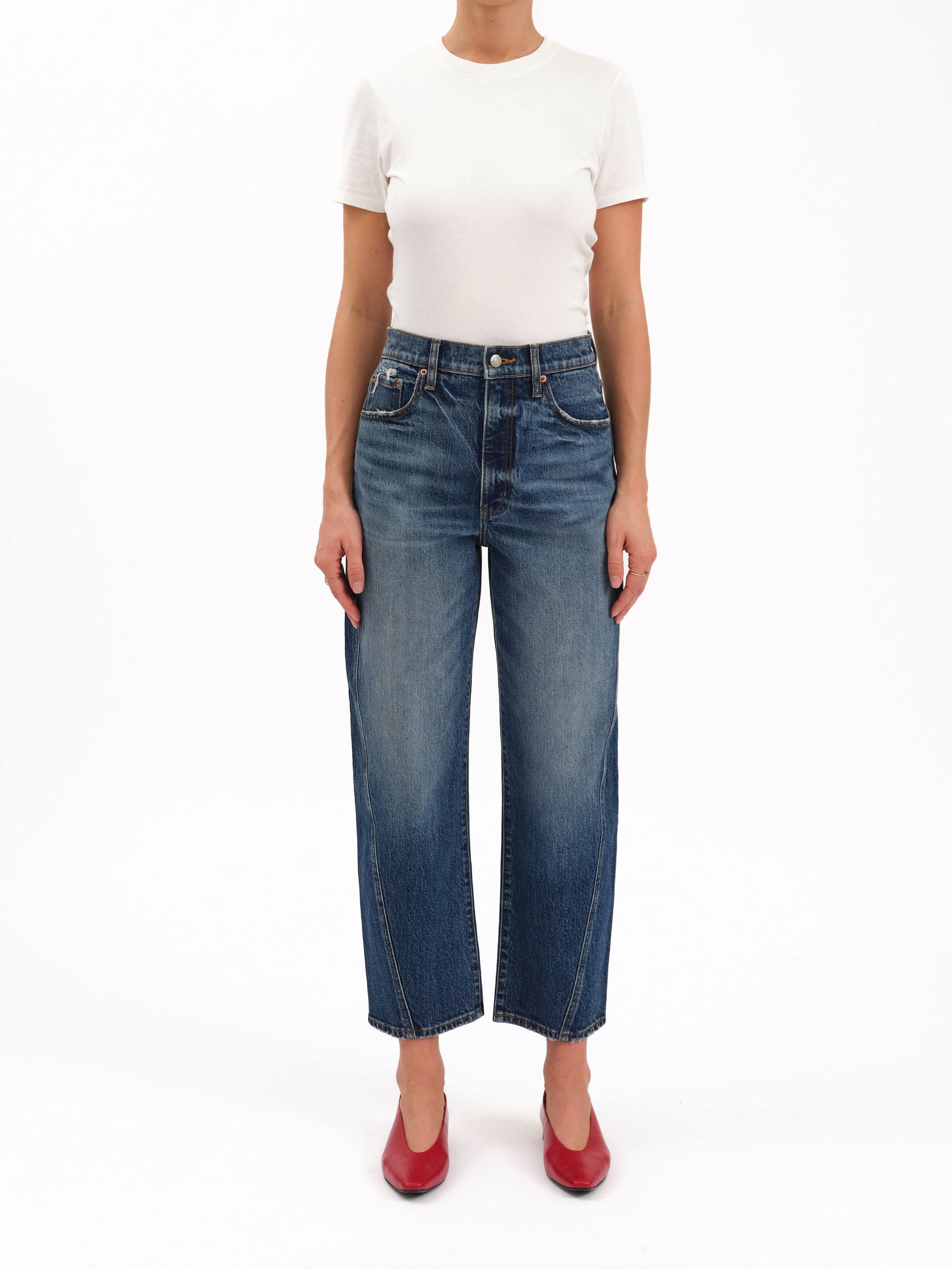Petal and Pup USA BOTTOMS Westward Barrel Leg Jean - Authentic