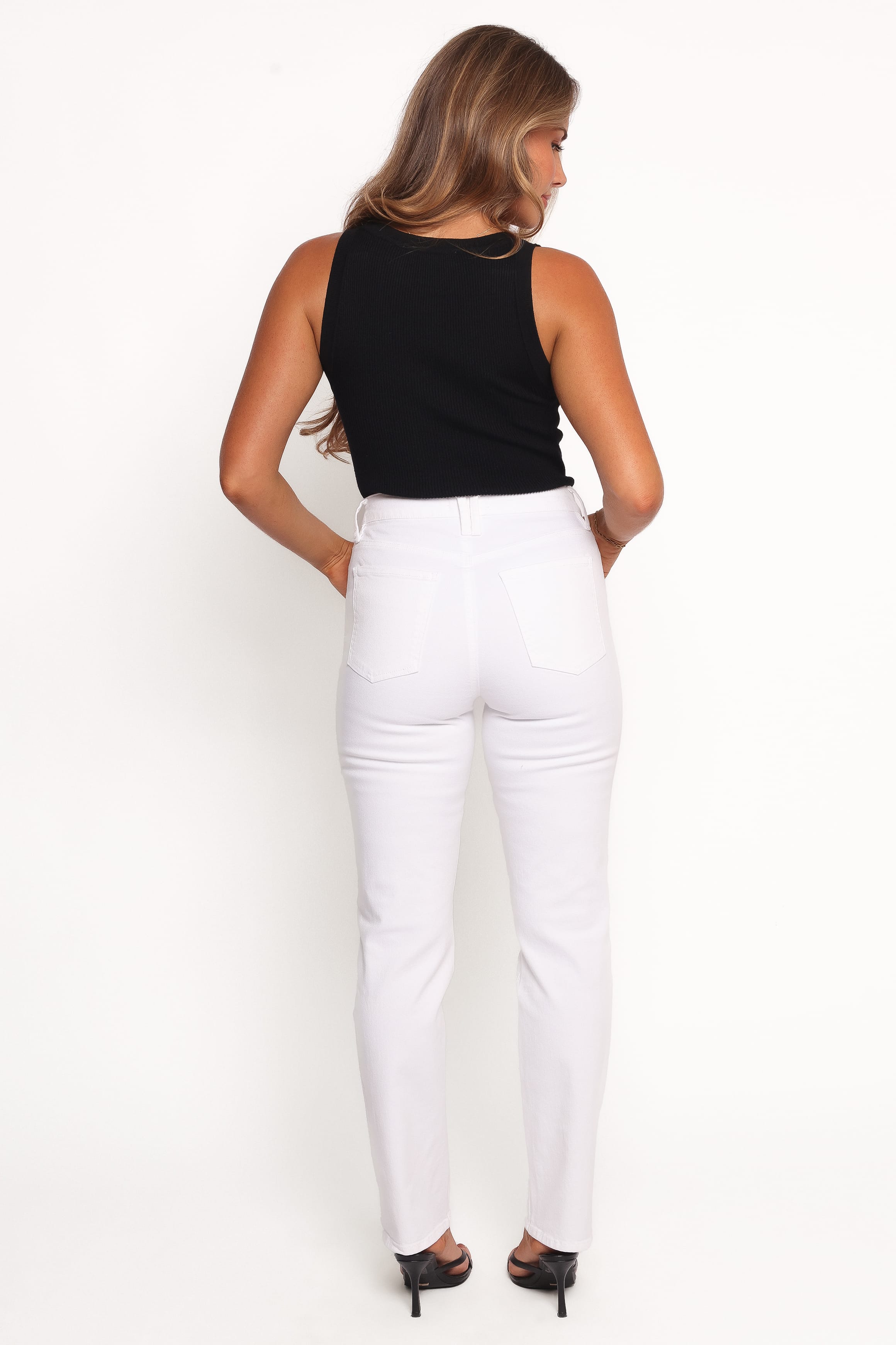 Petal and Pup USA BOTTOMS Willa High Rise Straight Leg Jeans - Halo