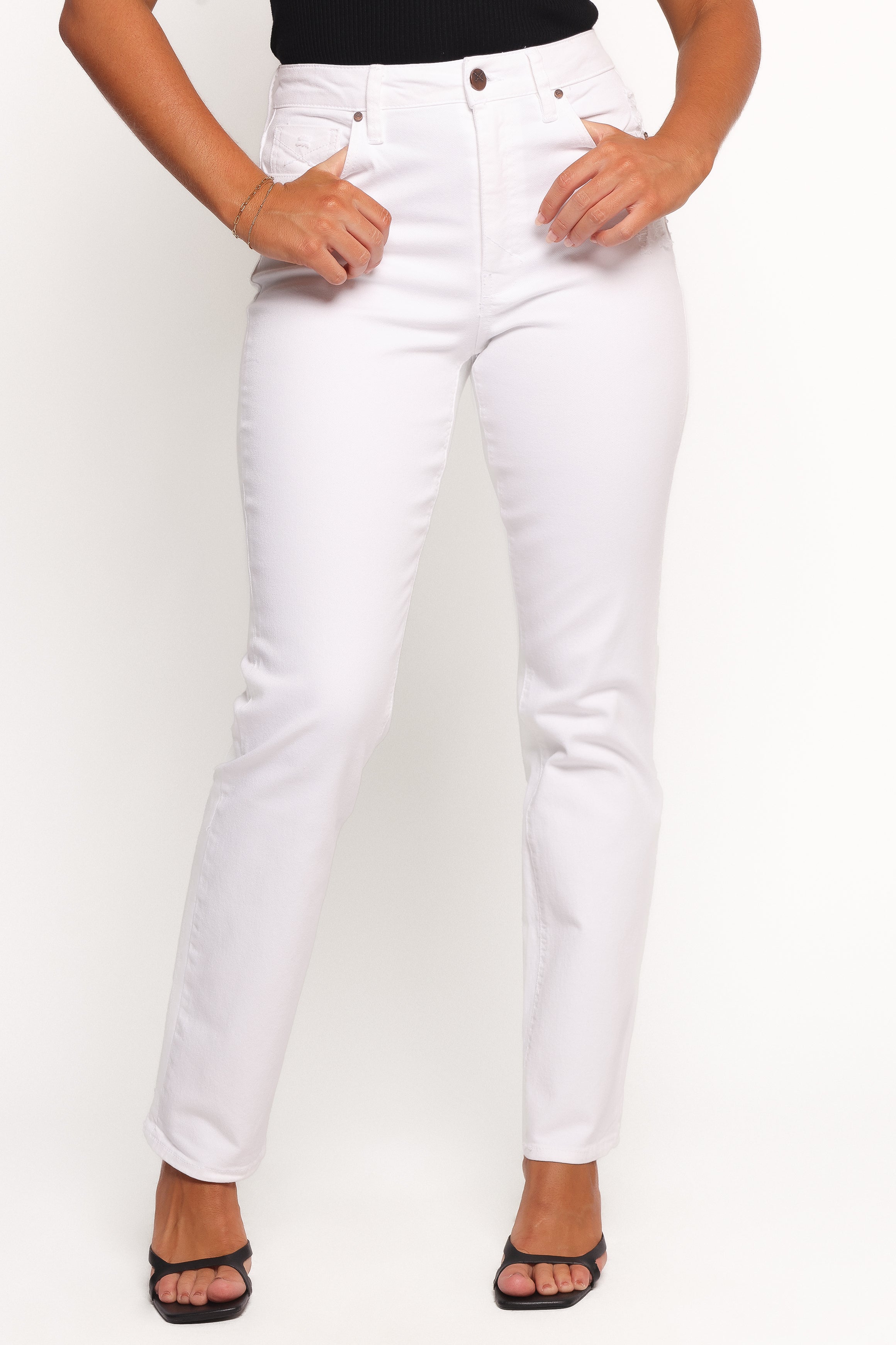 Petal and Pup USA BOTTOMS Willa High Rise Straight Leg Jeans - Halo
