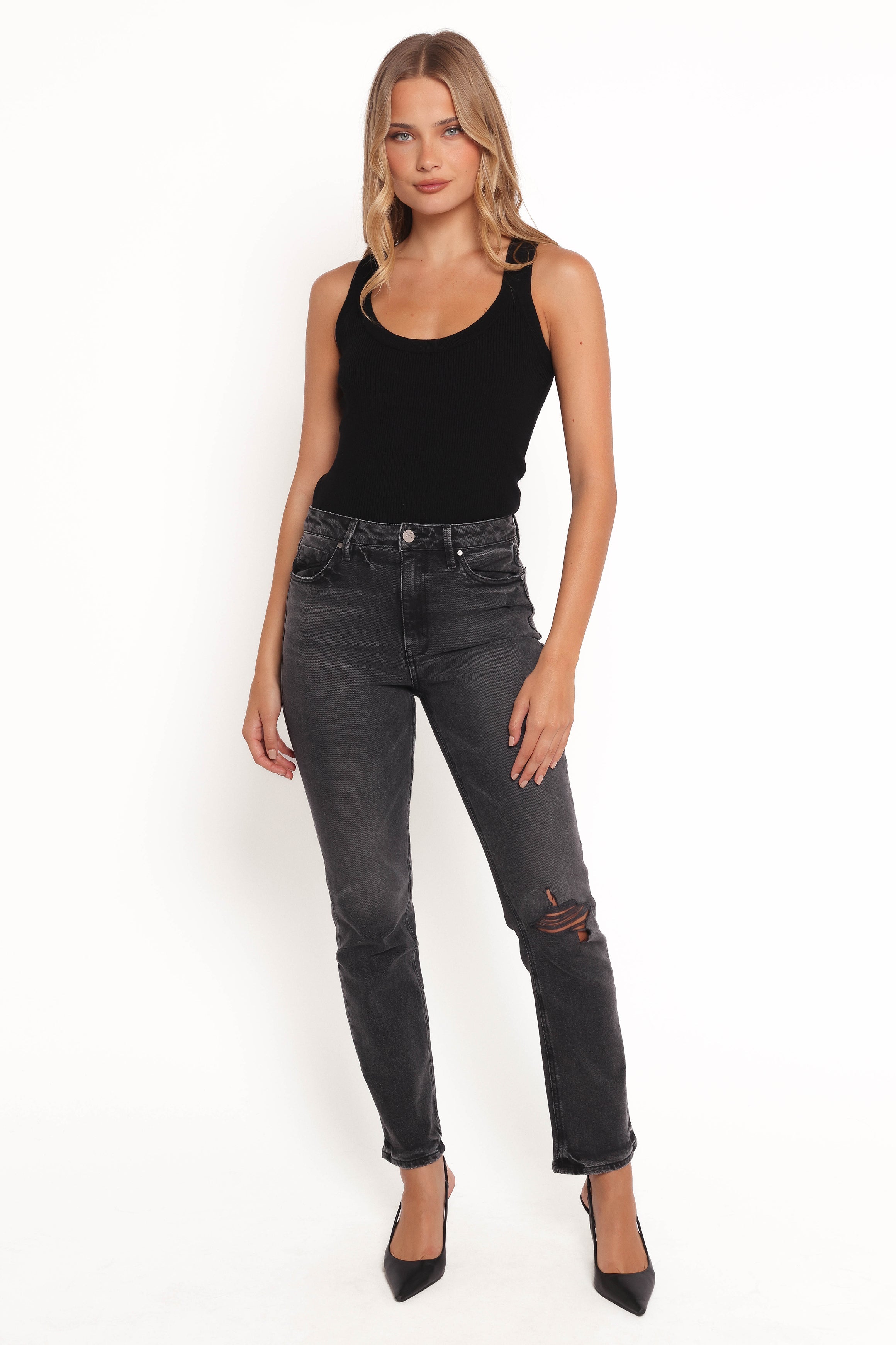 Petal and Pup USA BOTTOMS Willa High Rise Straight Leg Jeans - Riot