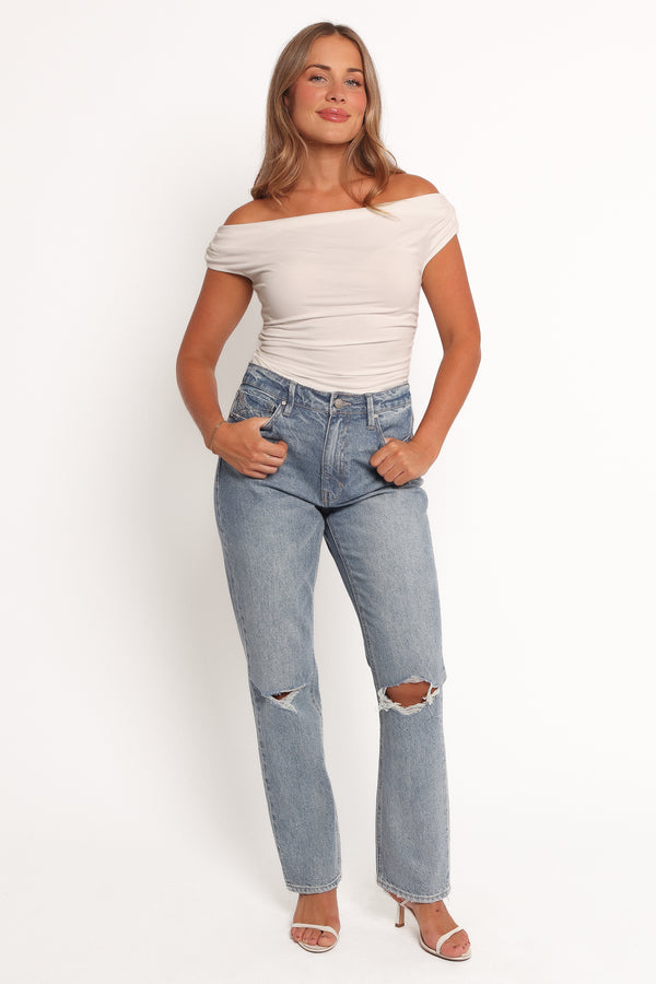 Petal and Pup USA BOTTOMS Willa High Rise Straight Leg Jeans - Rogue