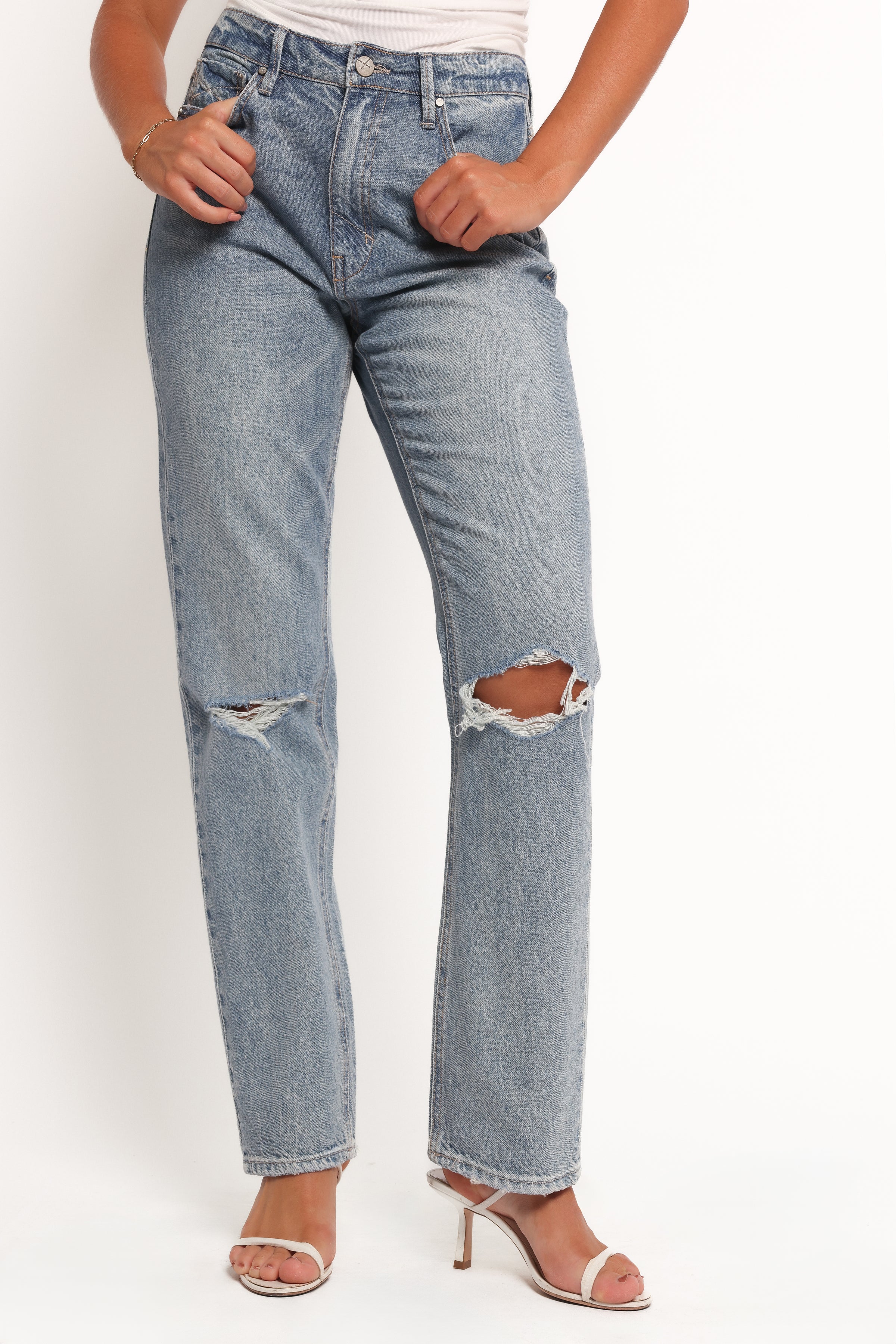 Petal and Pup USA BOTTOMS Willa High Rise Straight Leg Jeans - Rogue