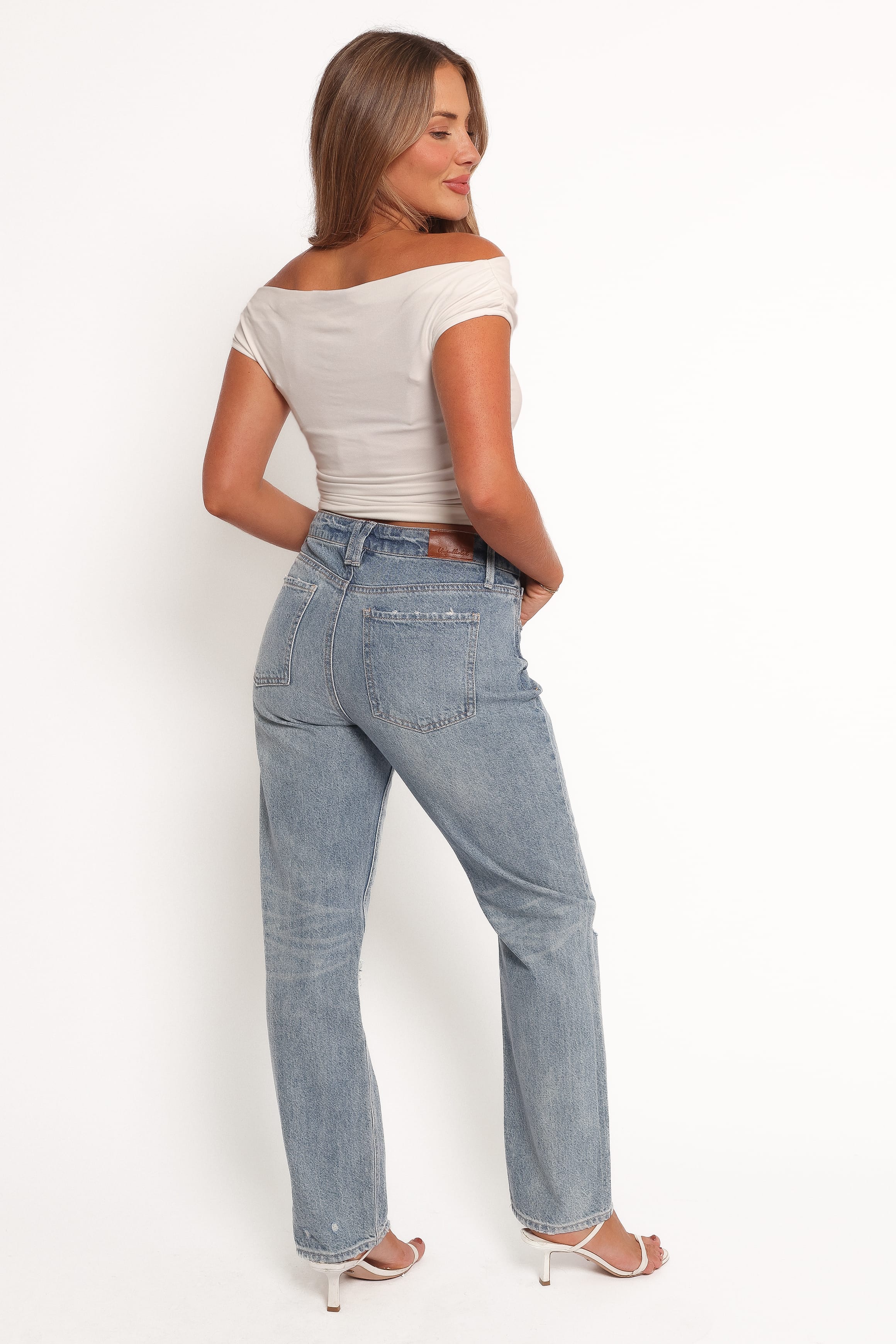 Petal and Pup USA BOTTOMS Willa High Rise Straight Leg Jeans - Rogue