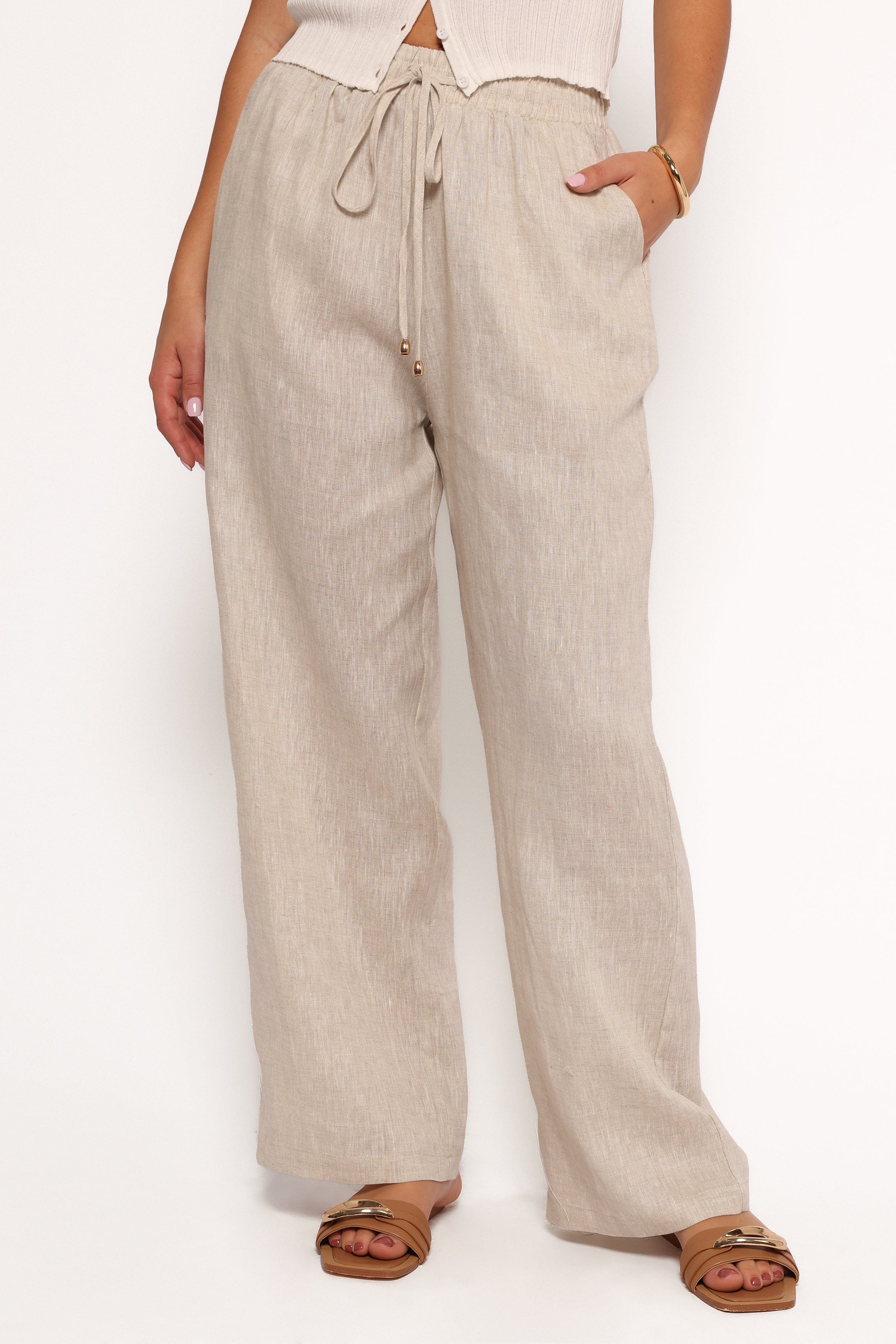 Petal and Pup USA BOTTOMS Wren Pant - Beige