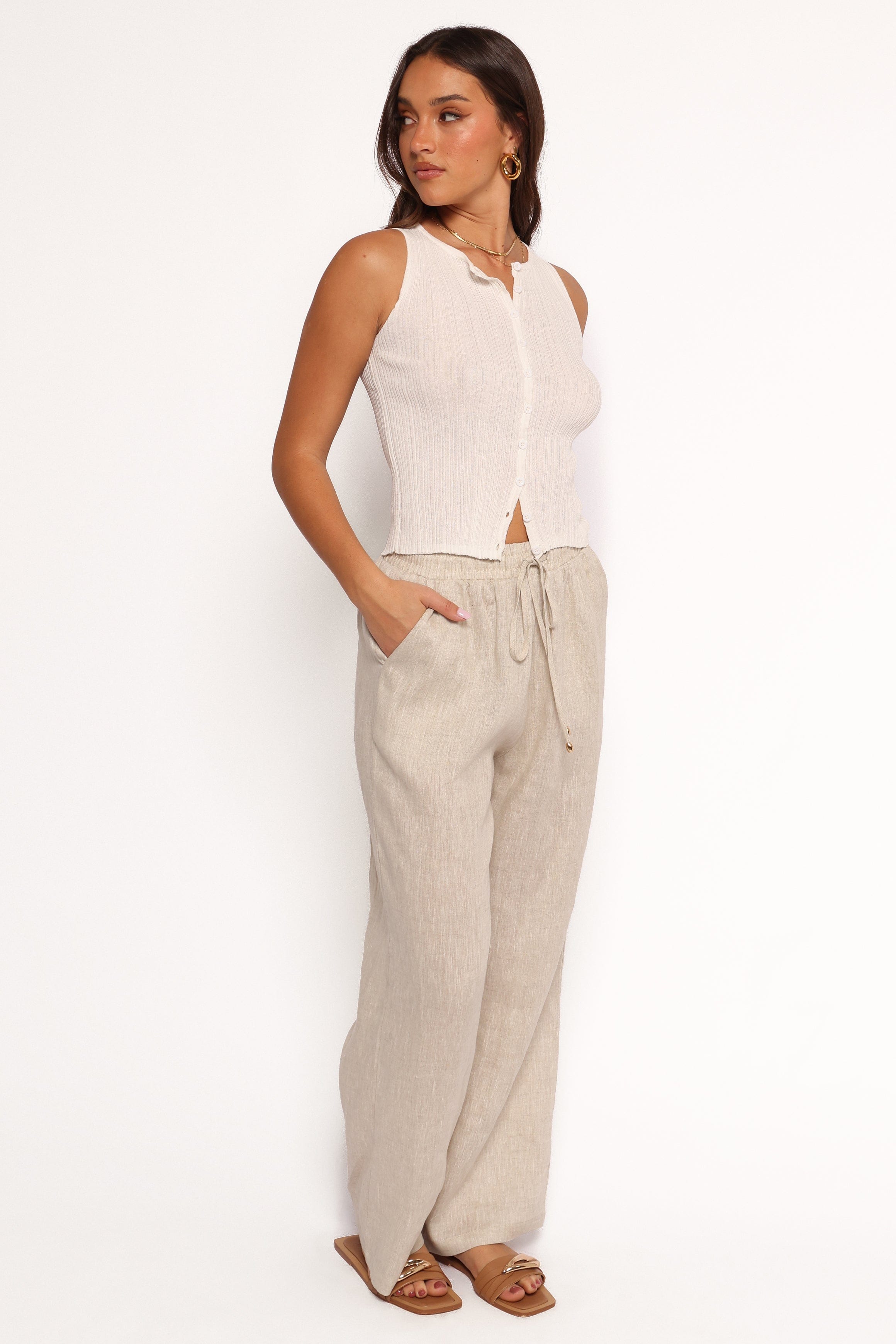 Petal and Pup USA BOTTOMS Wren Pant - Beige
