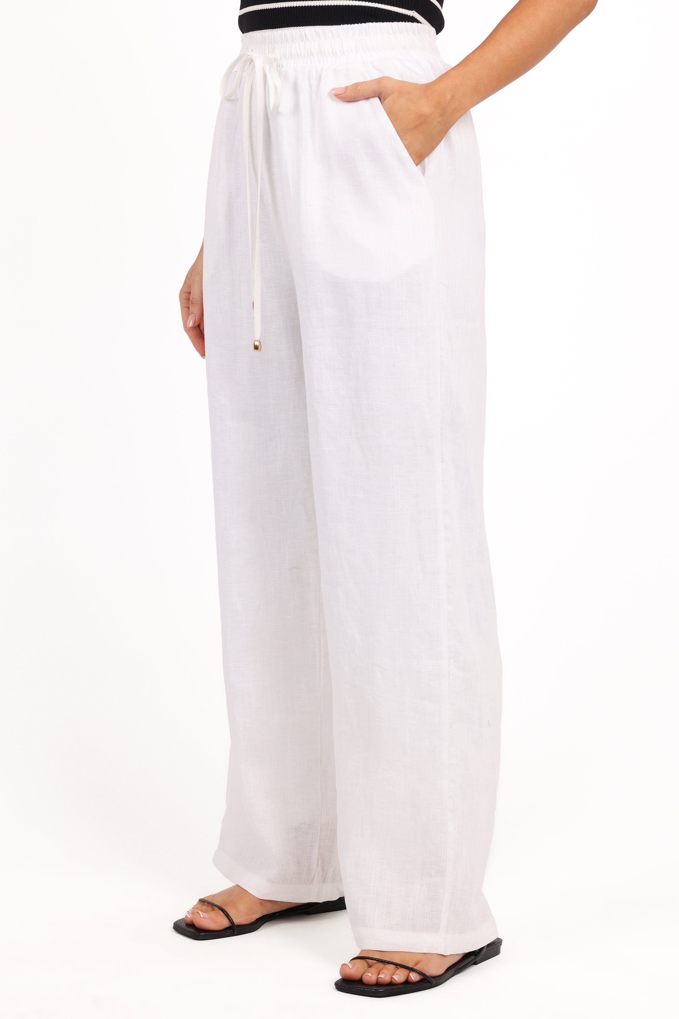 Petal and Pup USA BOTTOMS Wren Pant - White