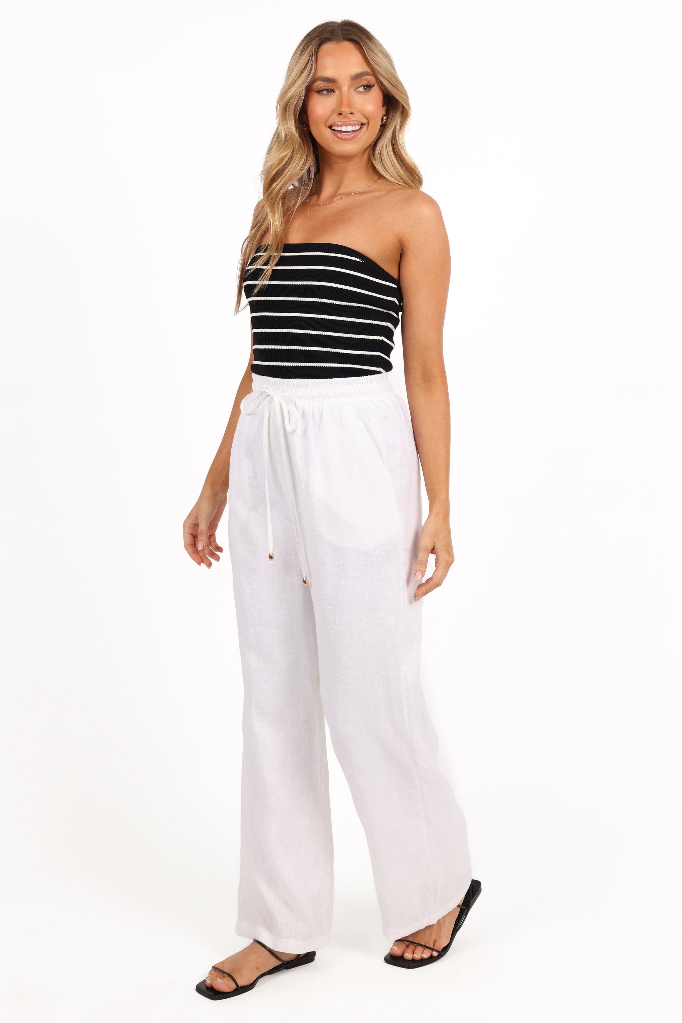 Petal and Pup USA BOTTOMS Wren Pant - White