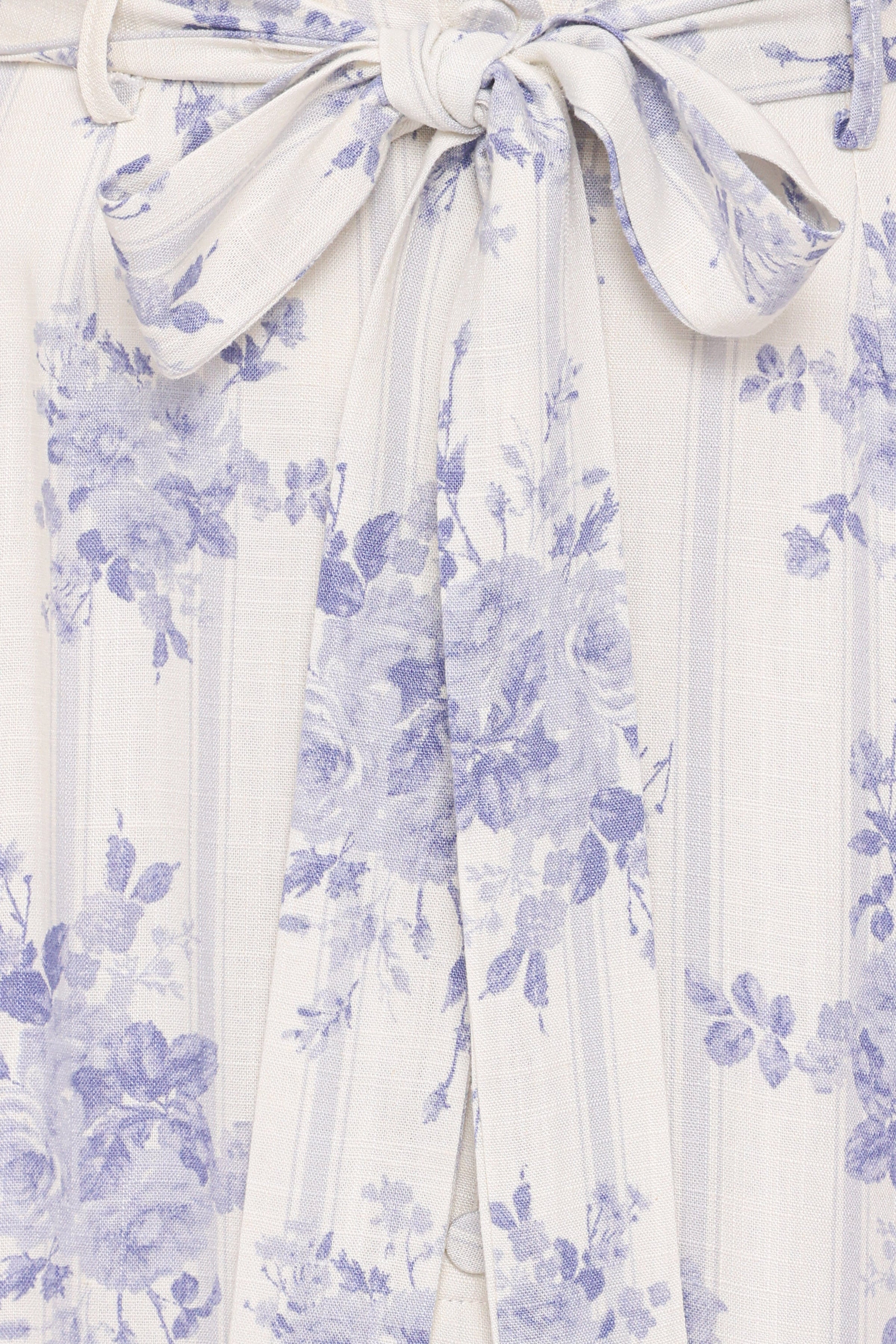 Petal and Pup USA BOTTOMS Xander Tie Waist Midi Skirt - Lilac Floral