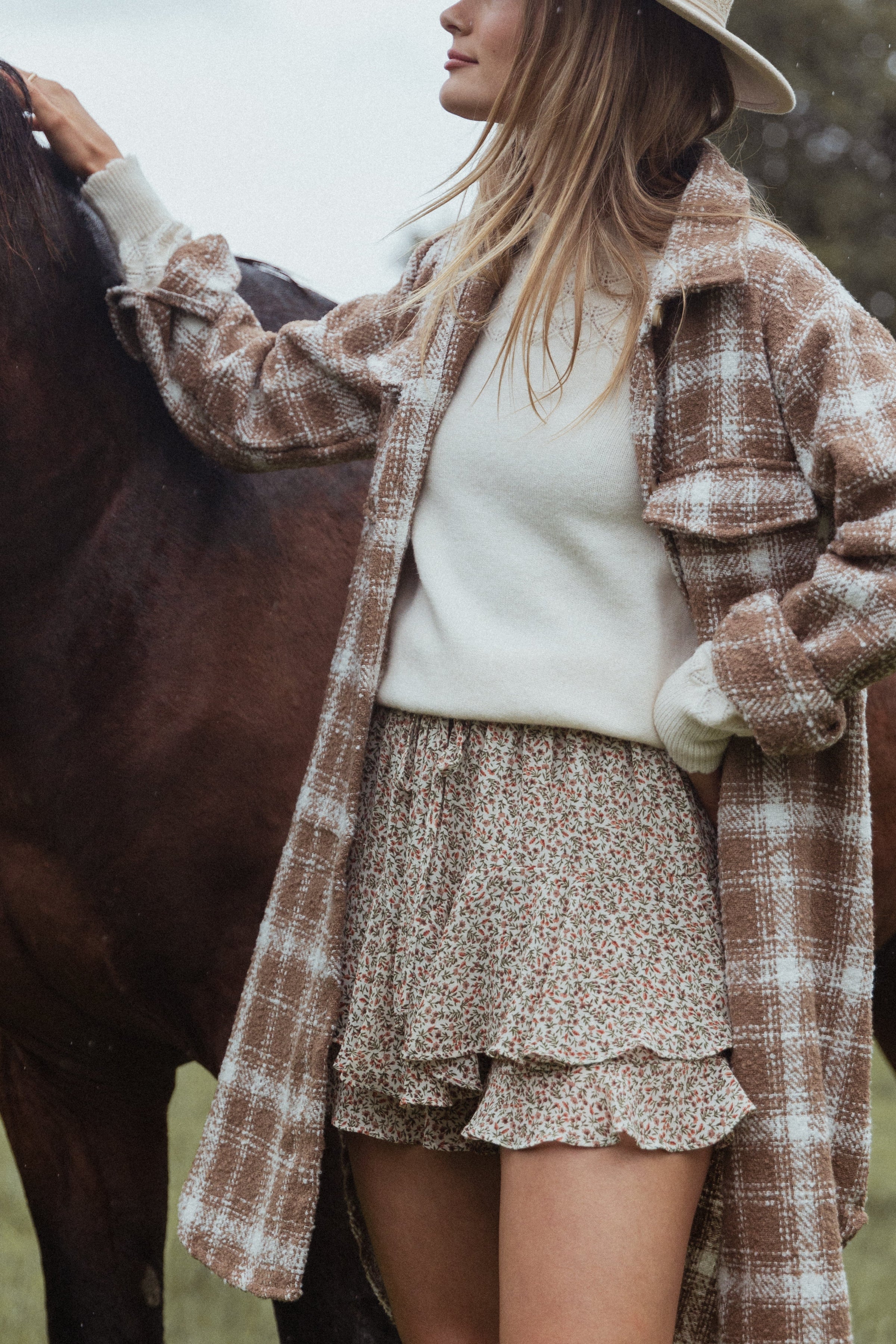 Petal and Pup USA BOTTOMS Xia Skort - Cream Multi