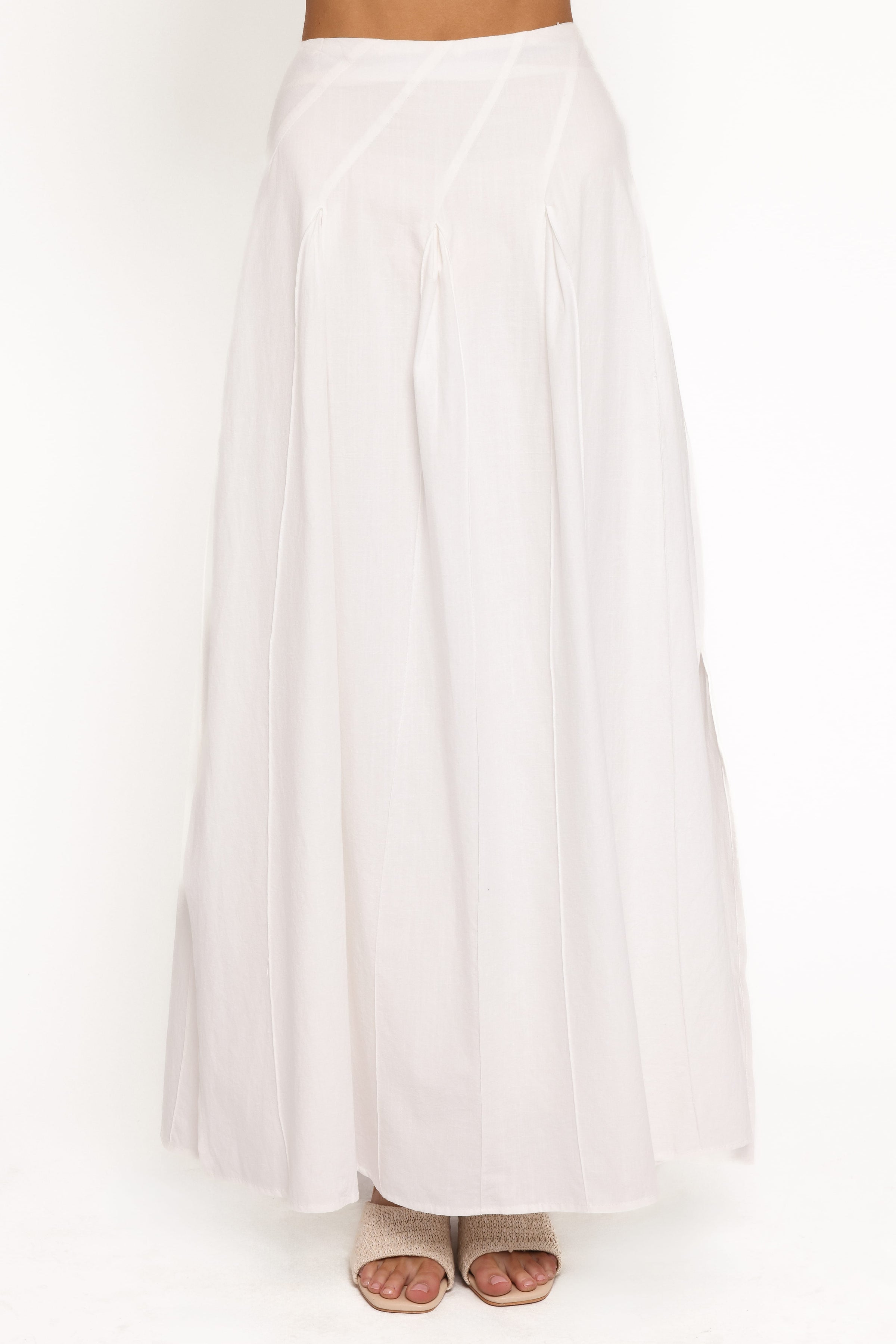 Petal and Pup USA BOTTOMS Zoey Maxi Skirt - White