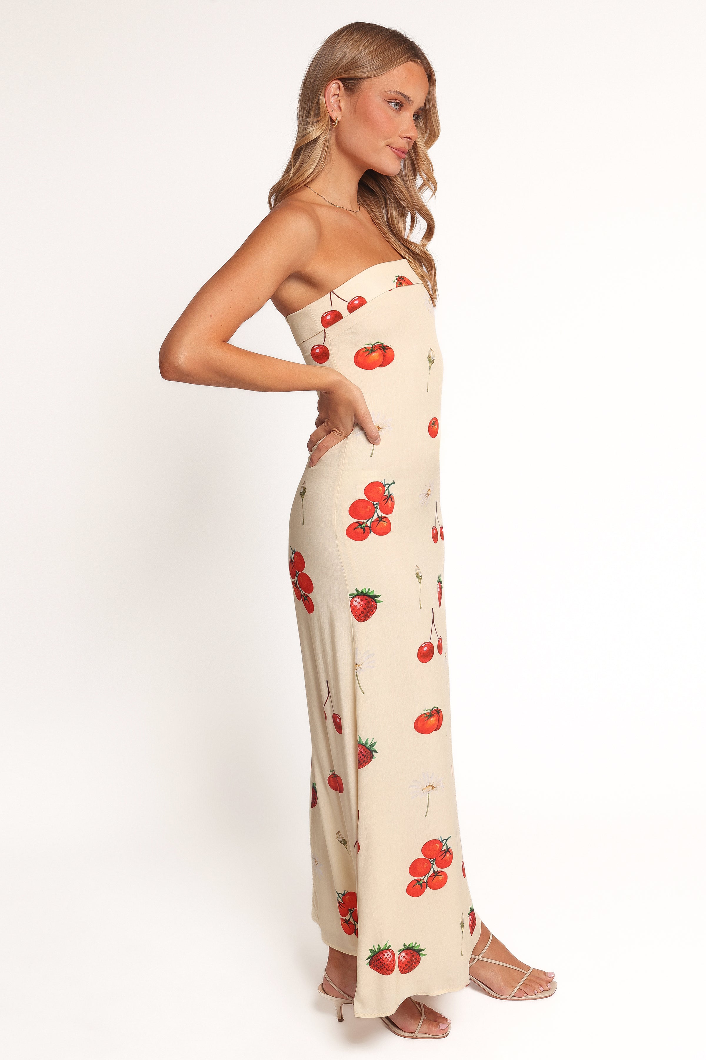 Petal and Pup USA DRESSES Adela Maxi Dress - Tomato Print