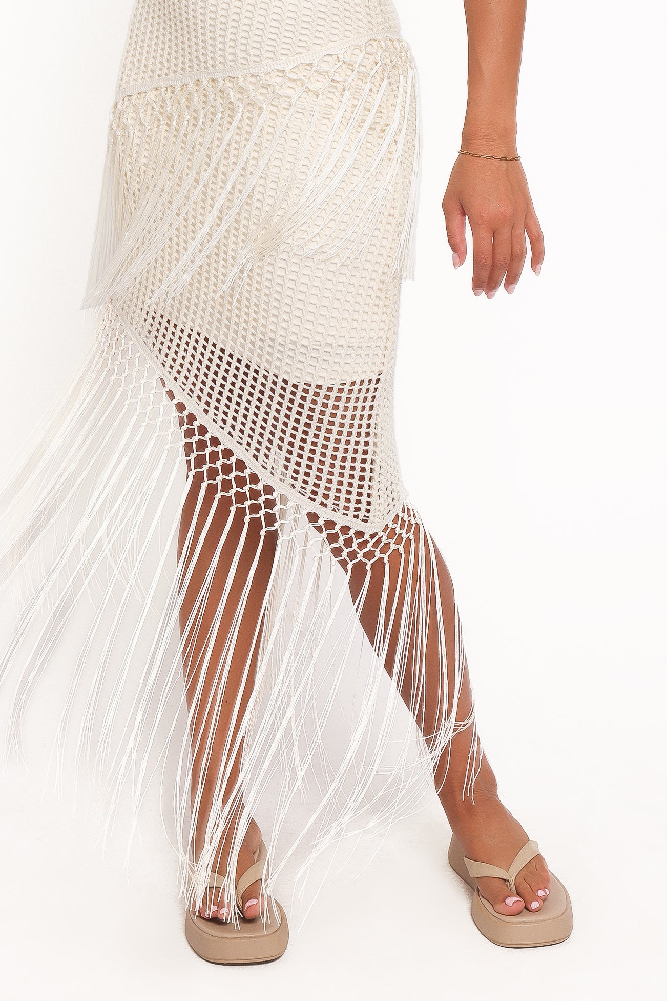 Petal and Pup USA DRESSES Adella Midi Dress - Natural