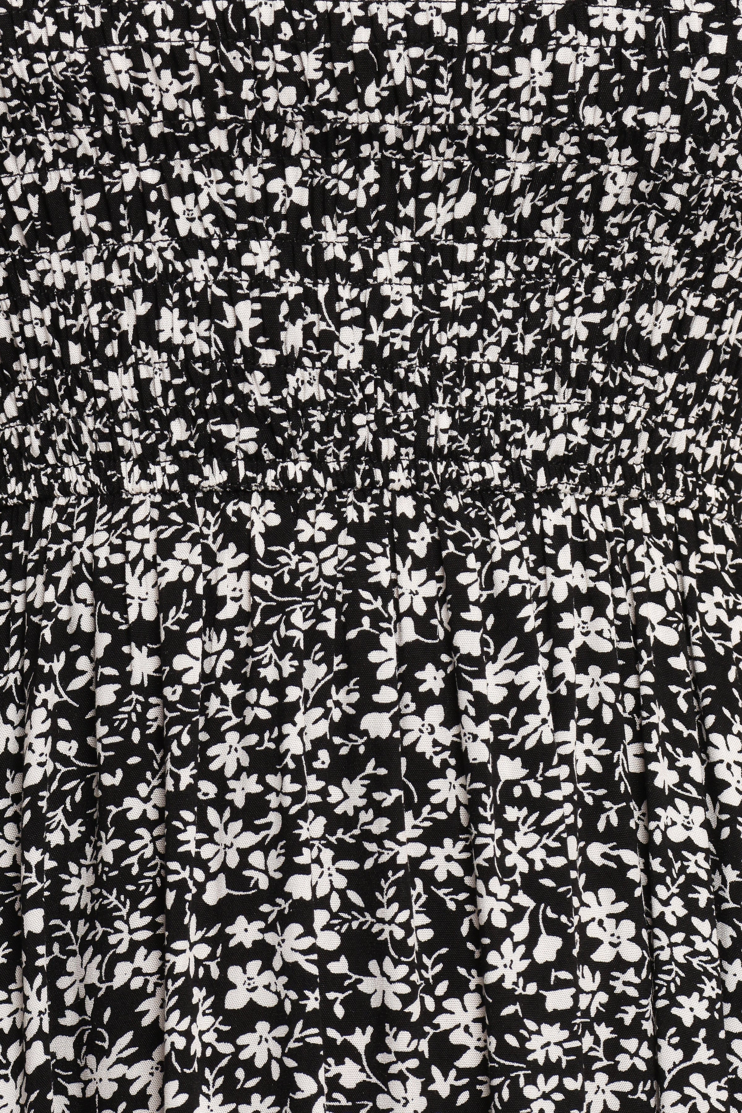 Petal and Pup USA DRESSES Agatha Midi Dress - Black Floral